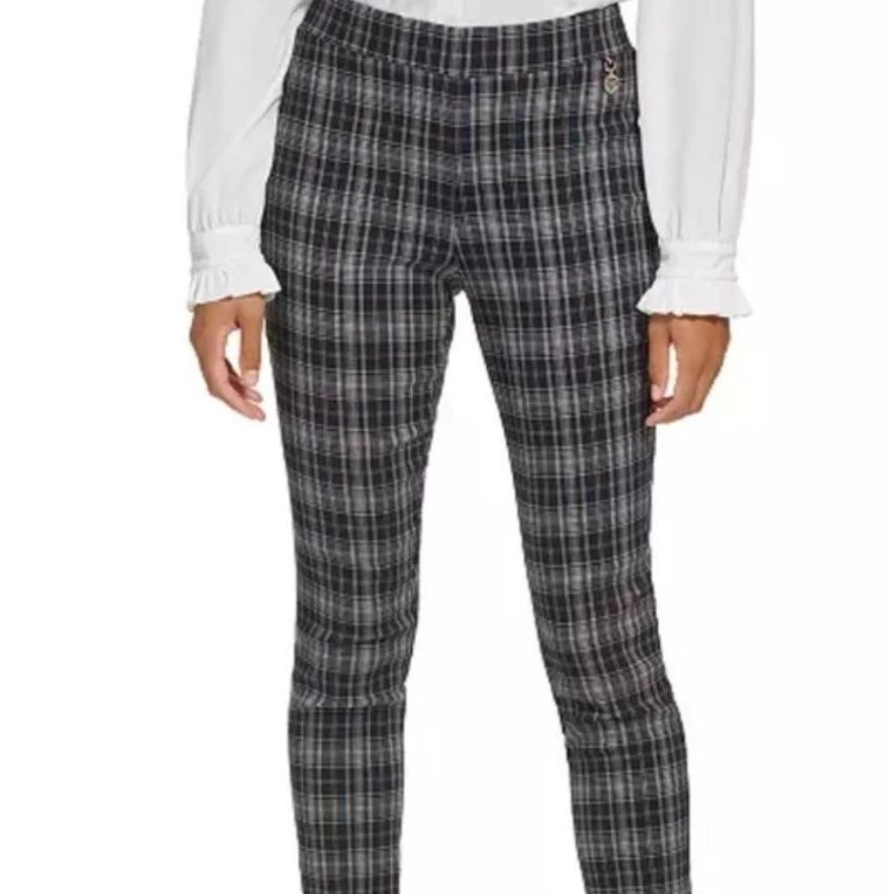 Tommy Hilfiger Pull on Skinny Leg Plaid Pant Womens Tommy Hilfiger Size 0 Size 25" / US 0 / IT 36 - 2 Thumbnail