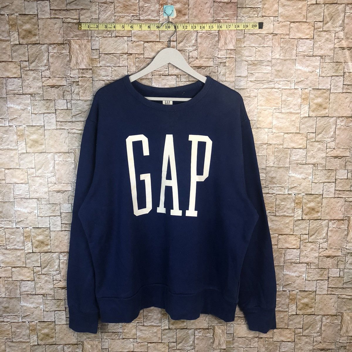 Gap Gap Dark Blue Sweatshirt vintage like kenye west #A29 Size US XL / EU 56 / 4 - 1 Thumbnail