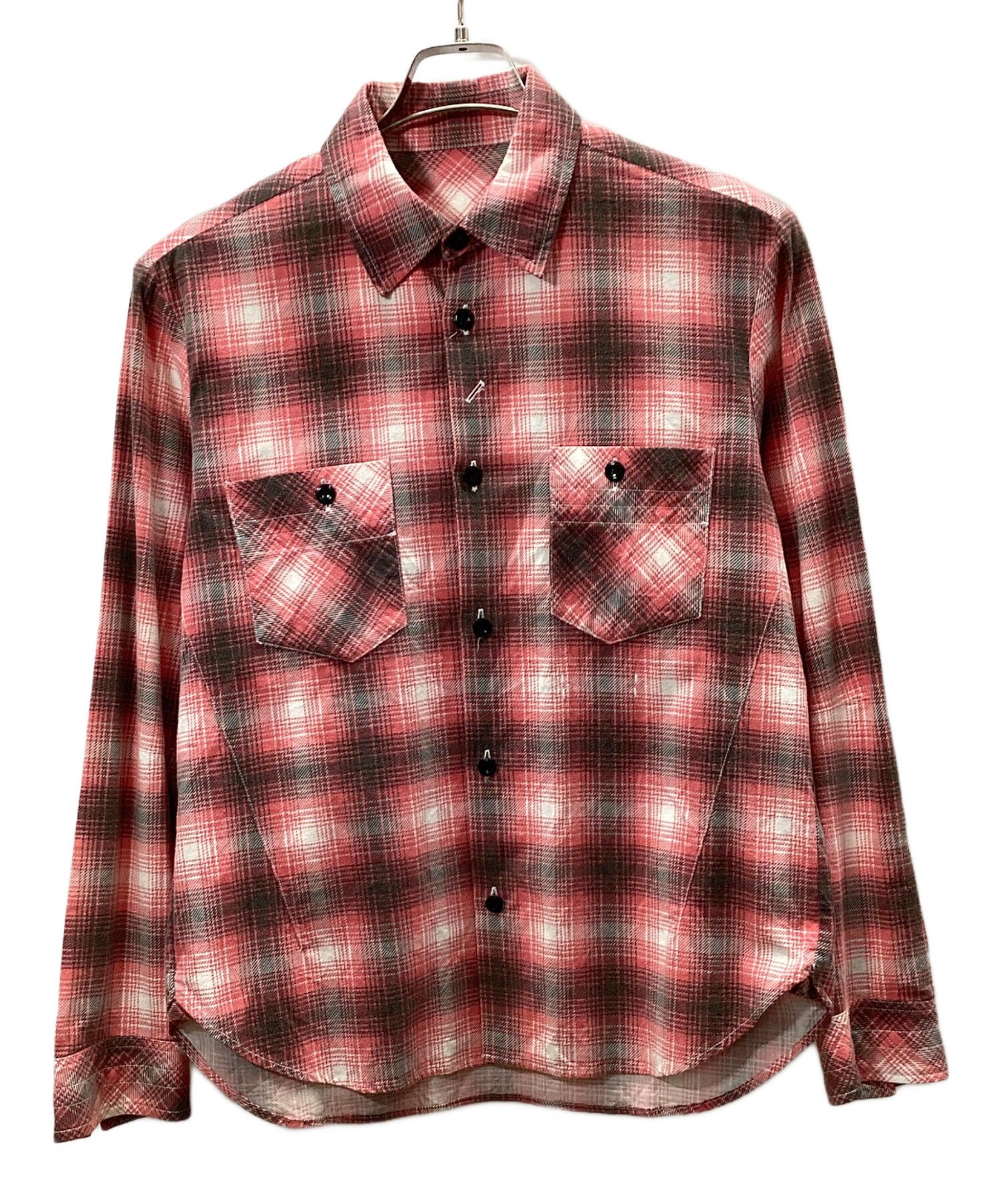 Number (N)ine NUMBER (N)INE Check Pattern L/S Shirt Pink