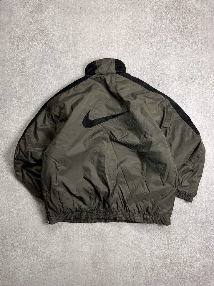 Nike Vintage Nike Big Swoosh Anorak Puffer Down Jacket M Size US M / EU 48-50 / 2 - 2 Thumbnail