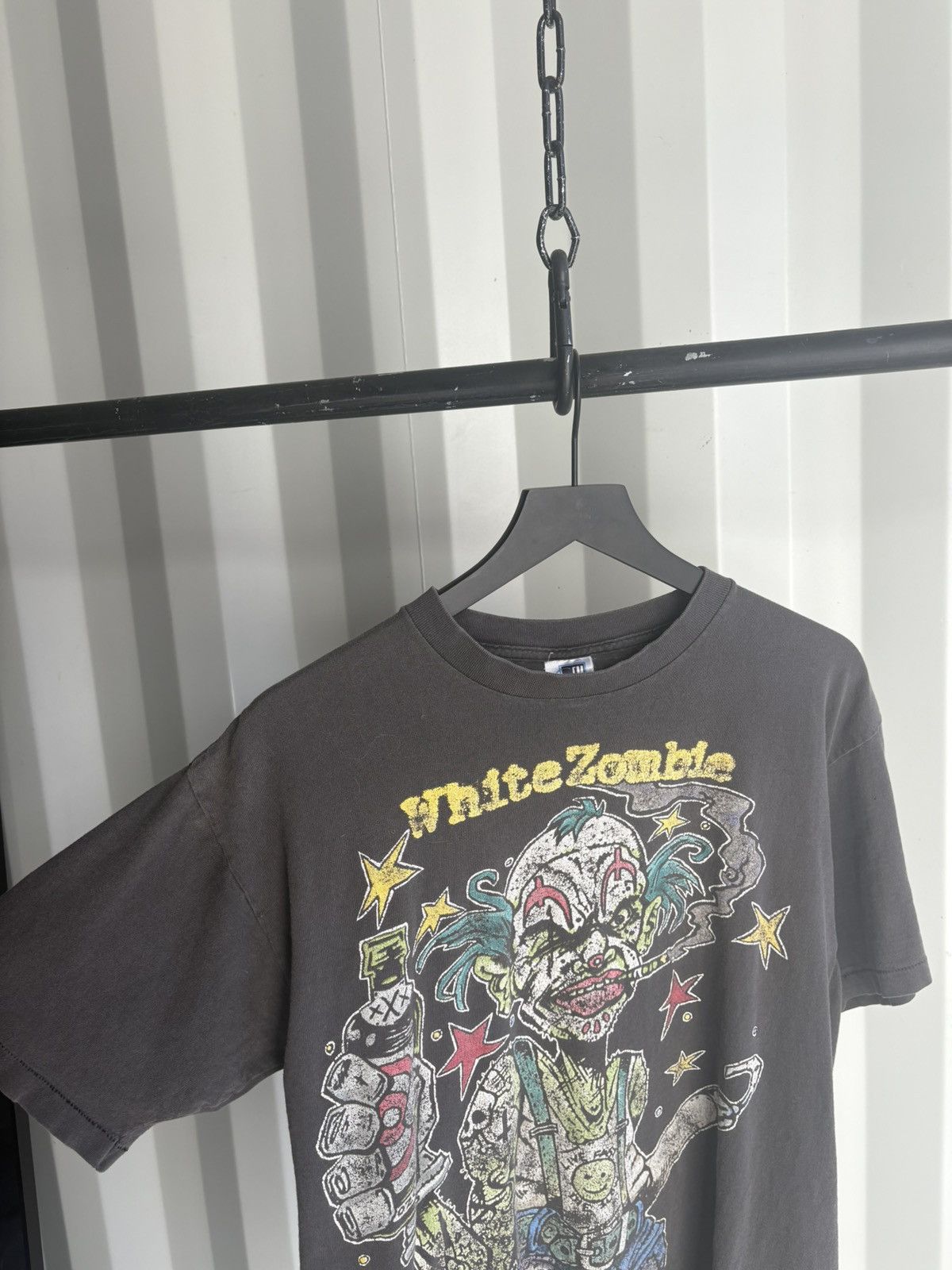 Band Tees Vintage White Zombie Shirt Faded Distressed GRUNGE Band Size US XL / EU 56 / 4 - 4 Thumbnail