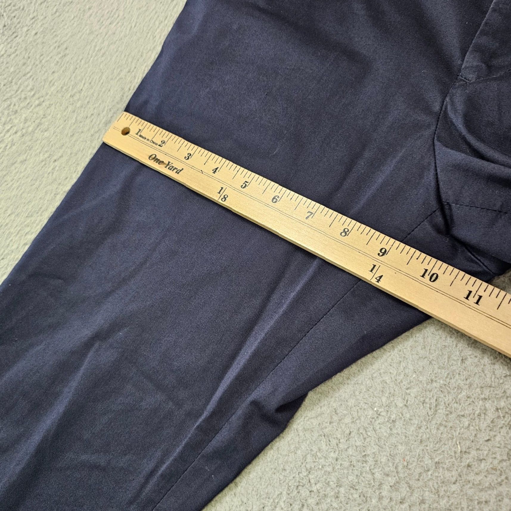 Vintage GLOBAL WORK Pants Mens 30 Blue Cropped Rolled Cuffed Flat Front Side Belts Pants Regular Straight Vintage: No Size US 30 / EU 46 - 4 Thumbnail