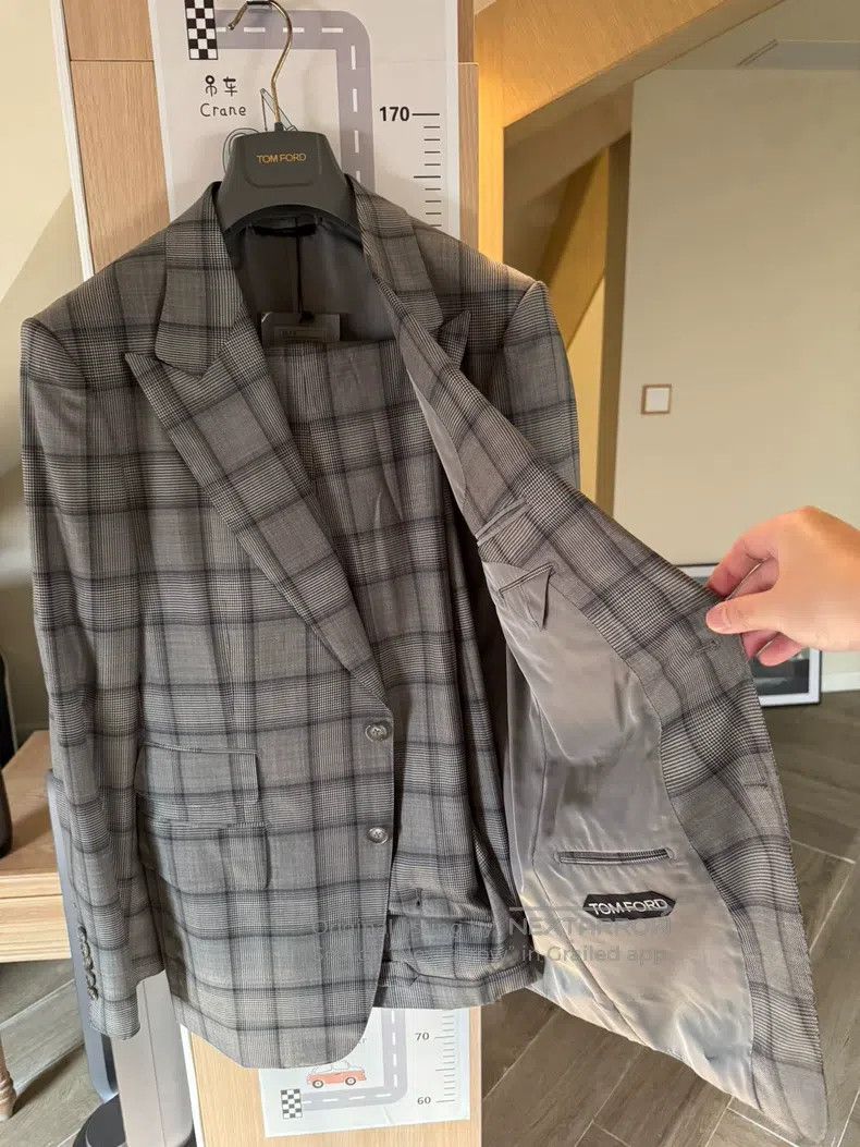 Tom Ford Tom Ford Men's Suit Jacket Size 50L - 6 Thumbnail