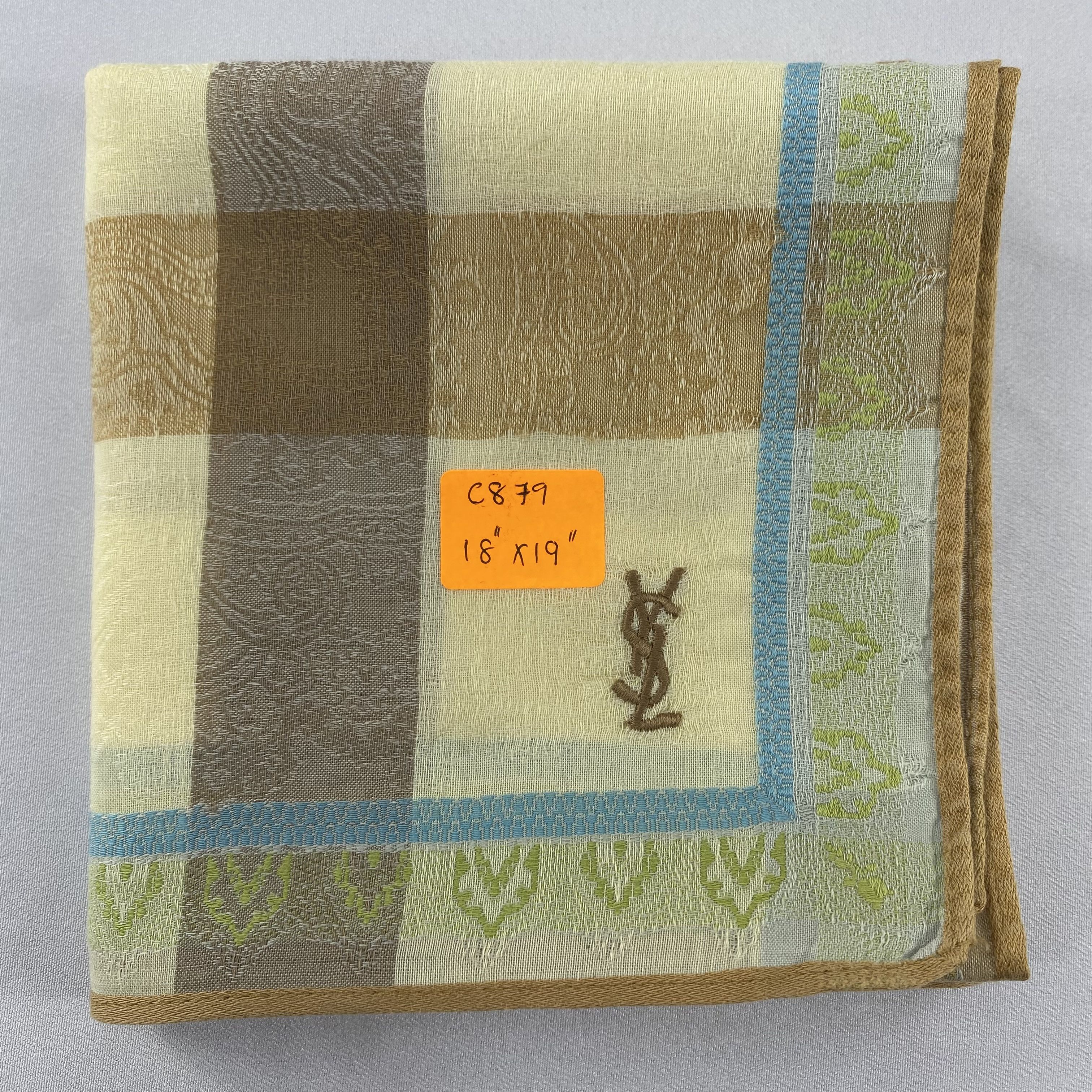 Yves Saint Laurent Yves Saint Laurent Handkerchief / Bandana / Neckerchief C879 Size ONE SIZE - 7 Thumbnail