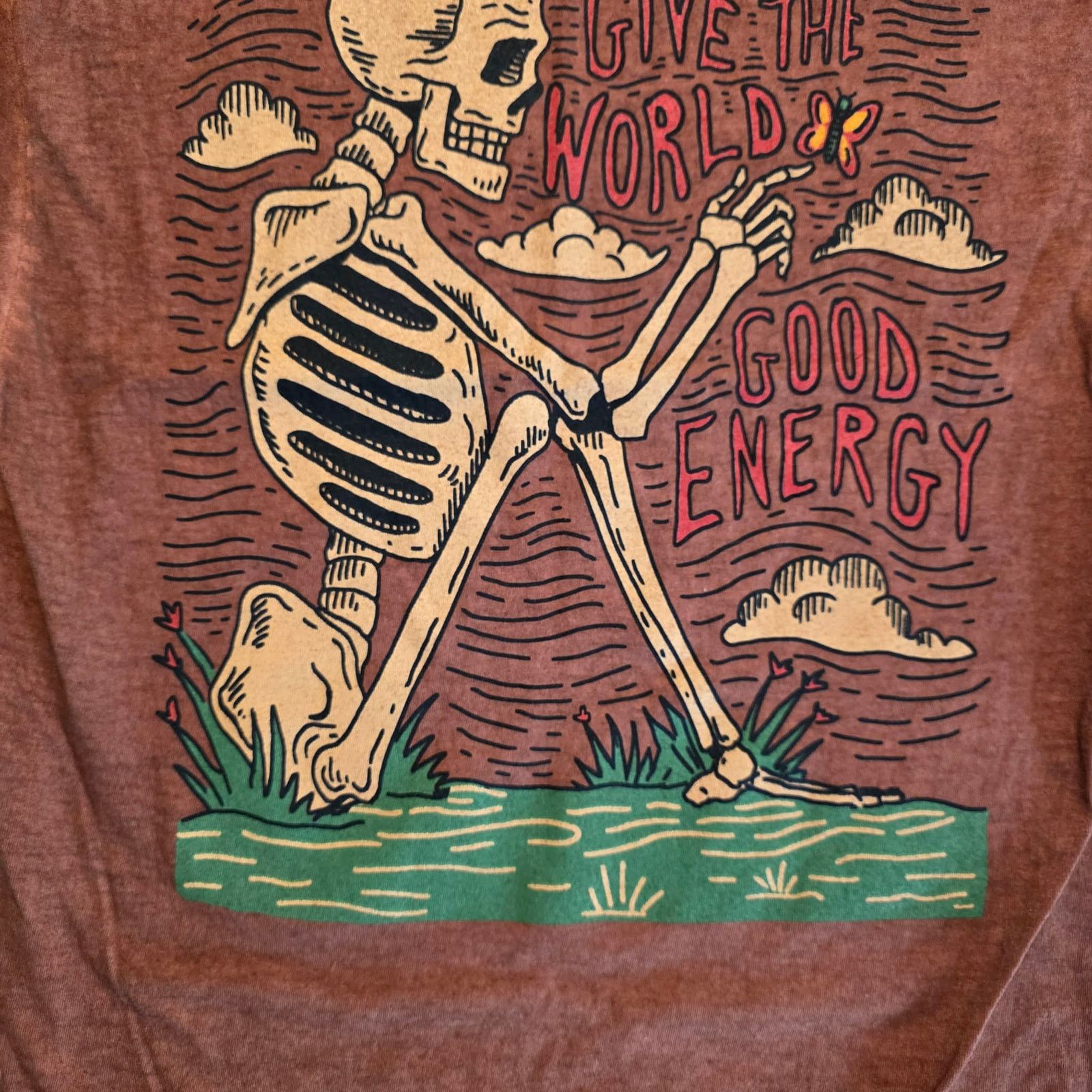 Other Thrift Shop Exchange Skeleton Graphic Tee SMALL 100% Cotton Size US S / EU 44-46 / 1 - 4 Thumbnail