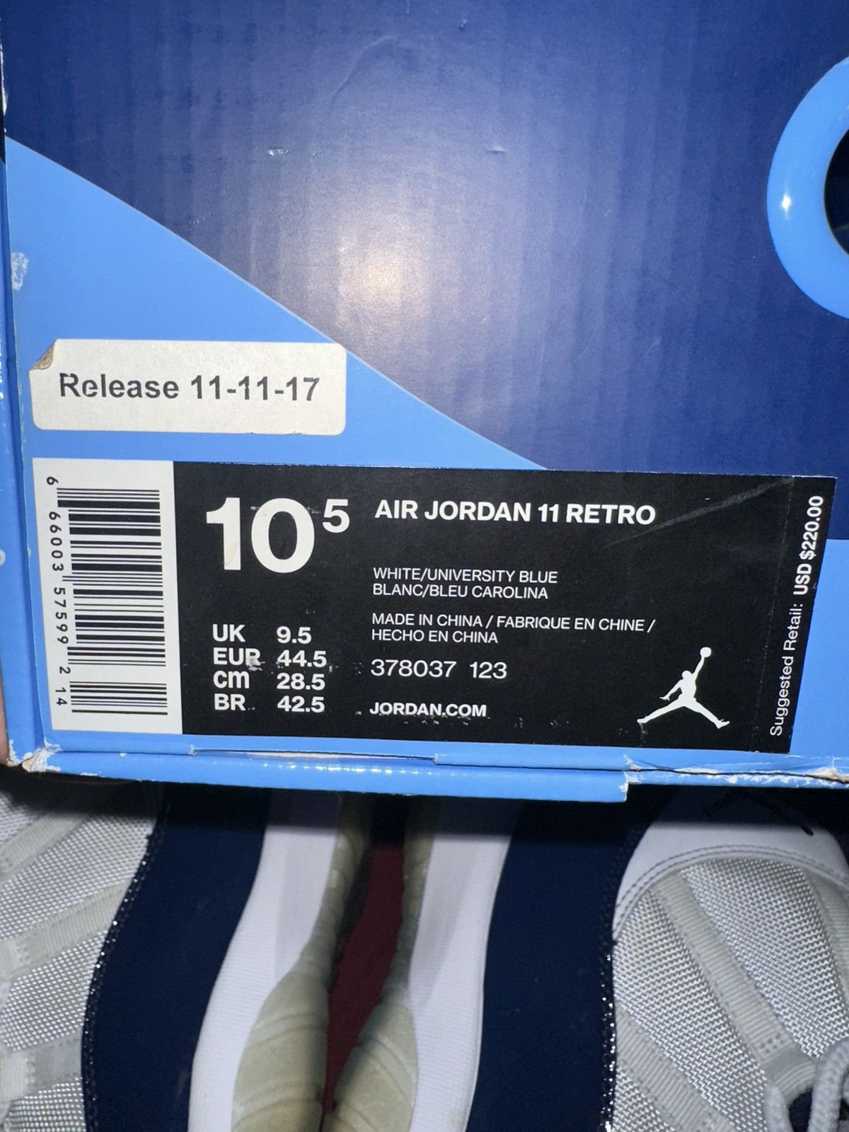 Jordan Brand Jordan 11 Win like 82🥇🔵 Size US 10.5 / EU 43-44 - 8 Thumbnail