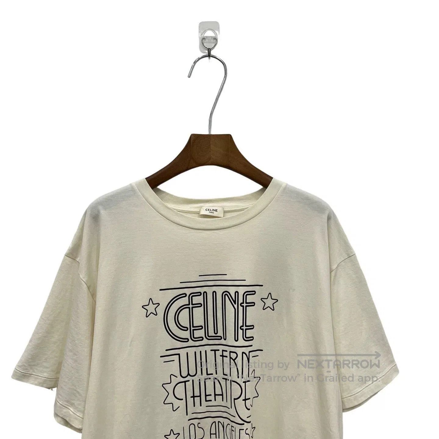 Japanese Brand CELINE Letter Print Short-Sleeve T-Shirt. Size US M / EU 48-50 / 2 - 4 Thumbnail