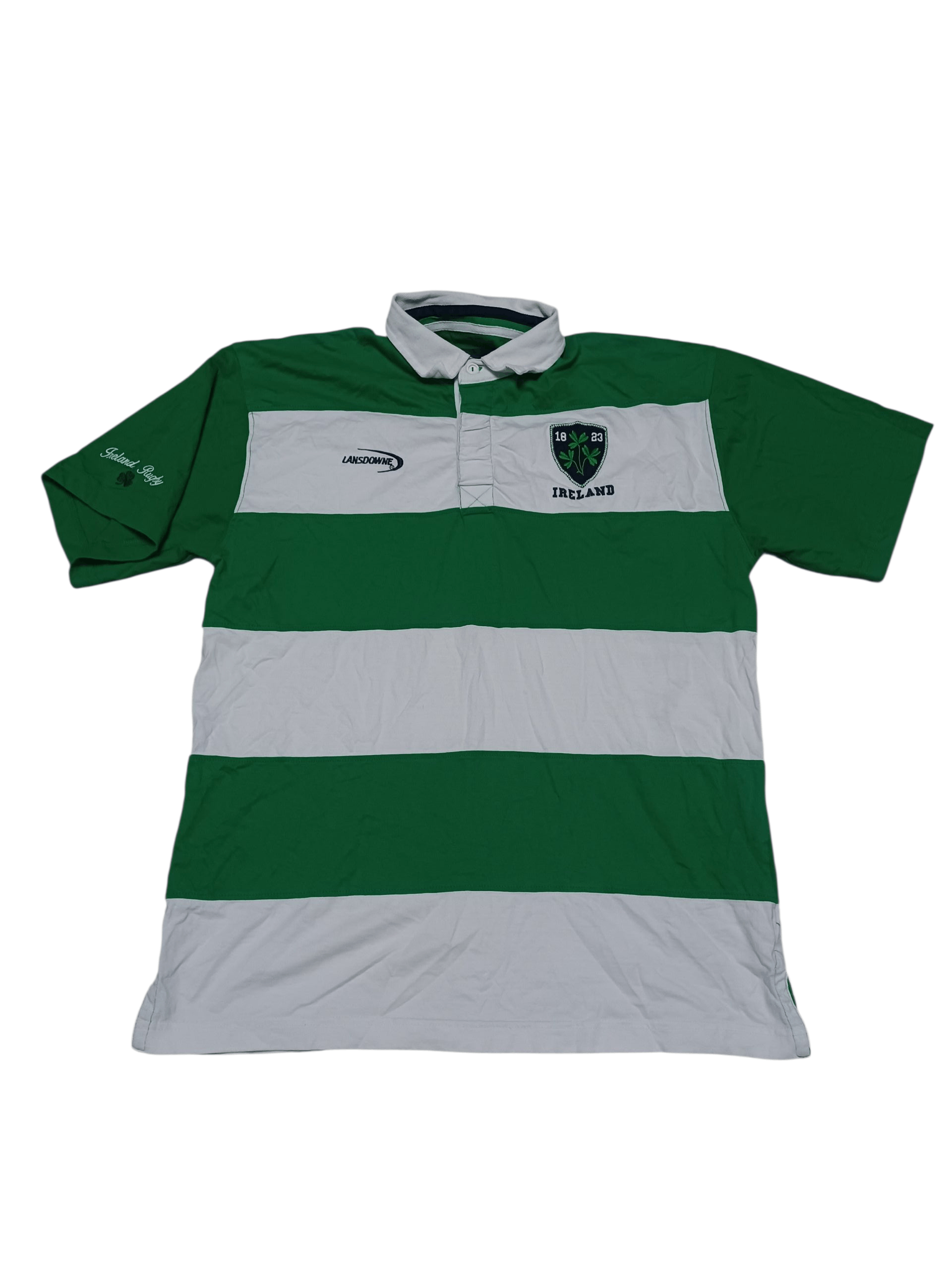 Other LANSDOWNE VINTAGE IRELAND RUGBY JERSEY POLO SHIRT Size US L / EU 52-54 / 3 - 1 Thumbnail
