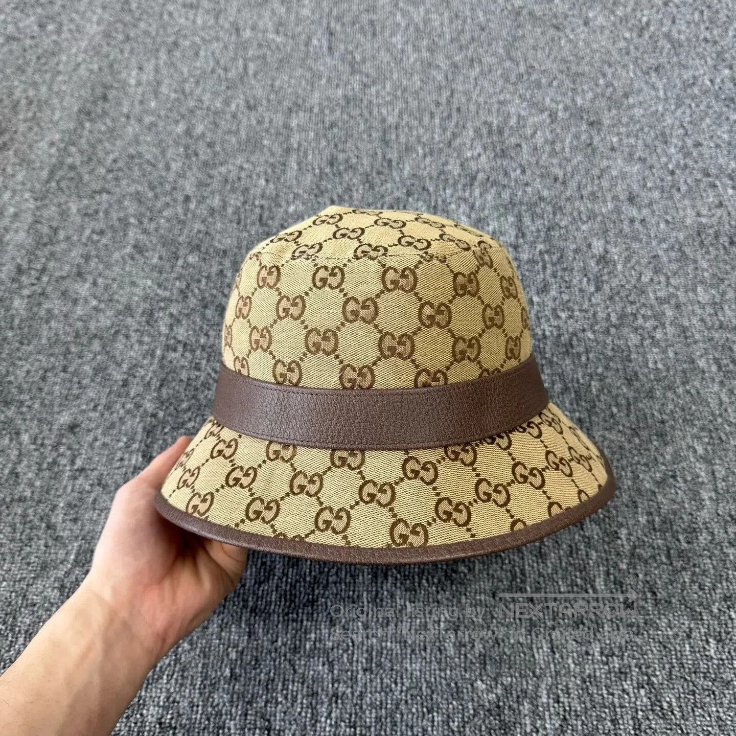 Gucci Guicci size L Double G Old Age Print; Fisherman's Hat| Size ONE SIZE - 3 Thumbnail