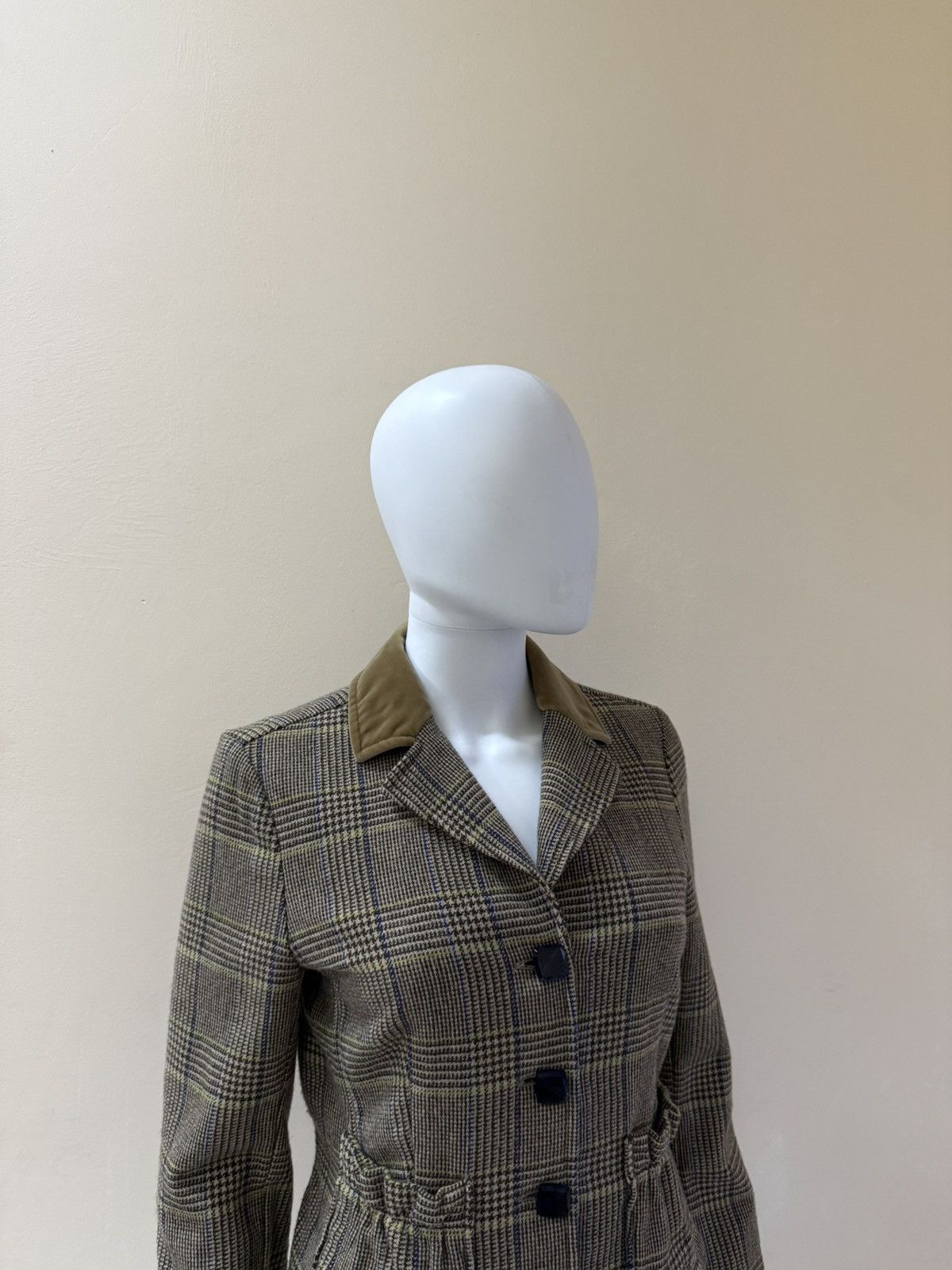 Etro Etro Womens Wool Checkered Blazer Jacket Size 42 Size M / US 6-8 / IT 42-44 - 3 Thumbnail