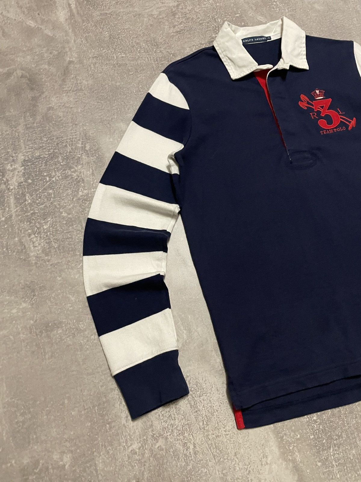 Polo Ralph Lauren × Ralph Lauren × Vintage Vintage Ralph Lauren Striped Polo Long Sleeve Shirt Women’s Size L / US 10 / IT 46 - 4 Thumbnail