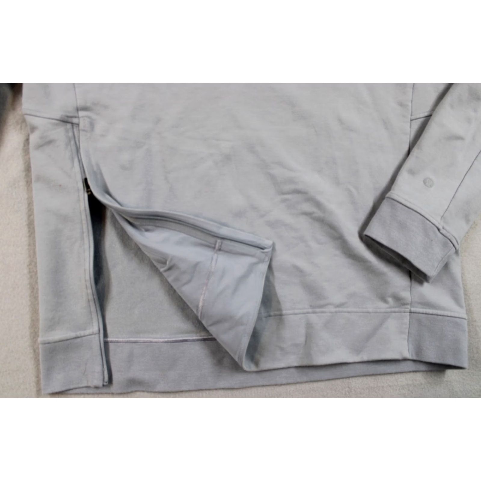 Lululemon Lululemon Sweatshirt Womens Large Gray Pullover Crewneck Side Zip Raglan Sleeve Size L / US 10 / IT 46 - 3 Thumbnail