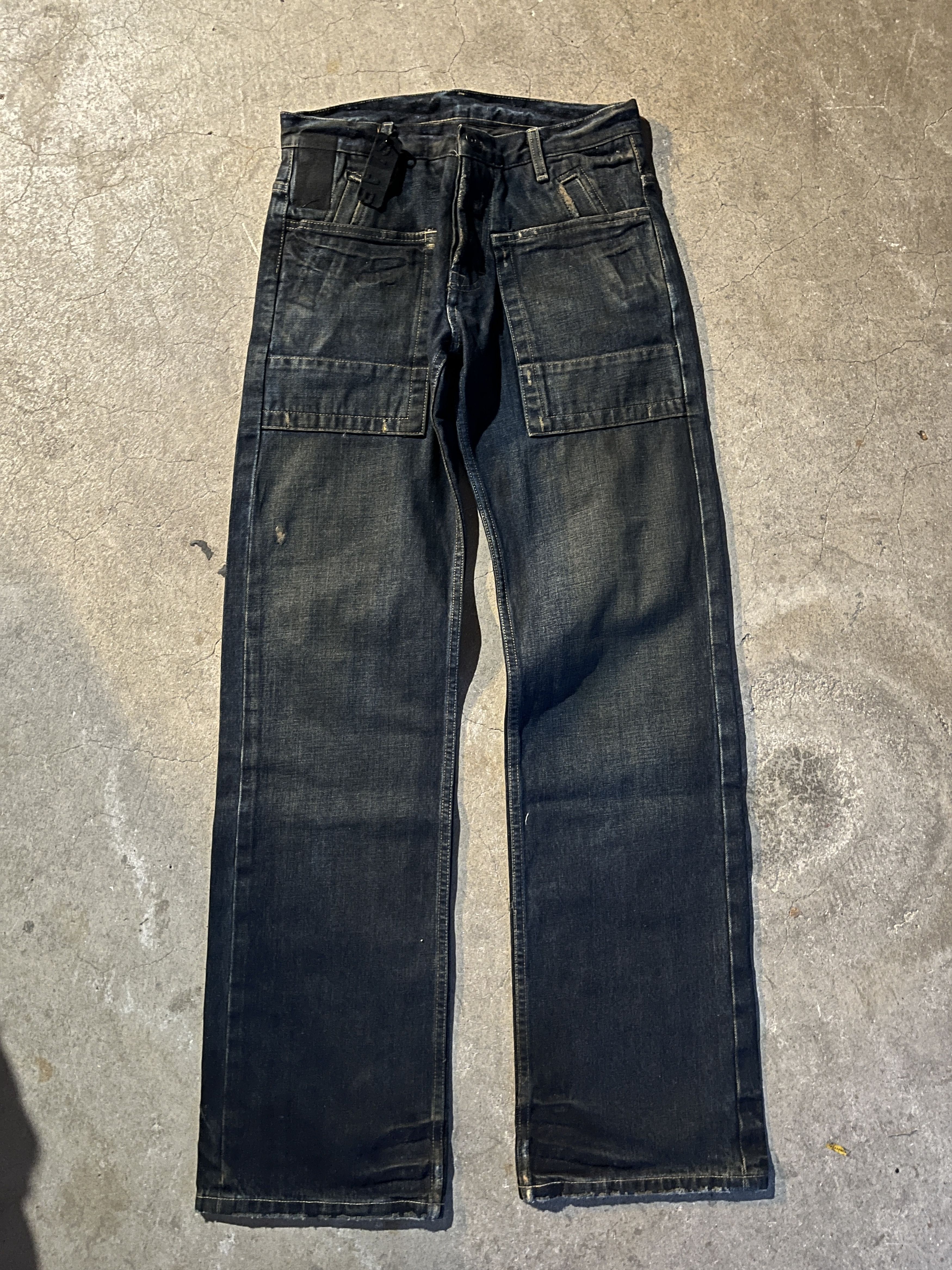 Rick Owens Rick Owens Double-pocket SLAB Denim | Grailed