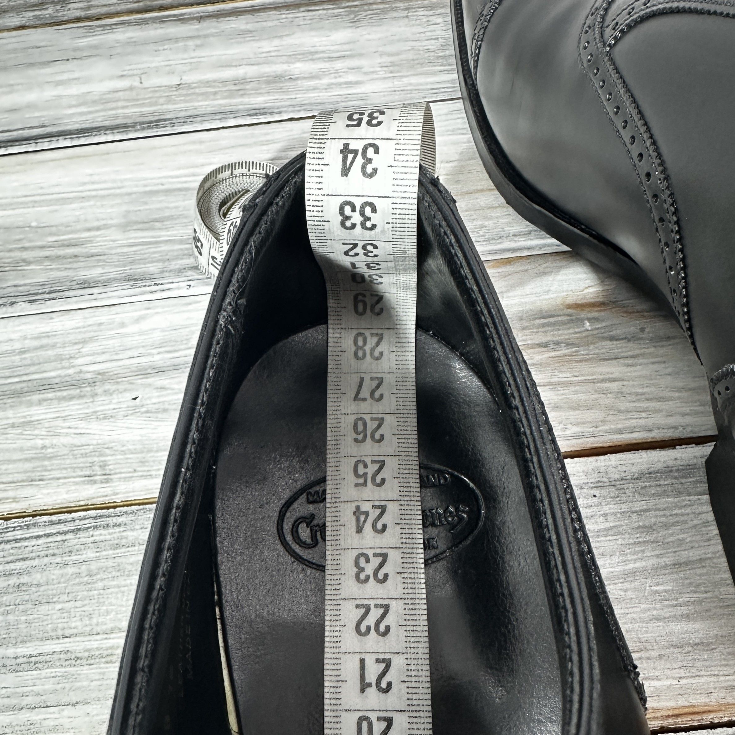 Crockett & Jones CROCKETT JONES Selborne Black Calf Made In England Luxury Size US 8 / EU 41 - 14 Thumbnail