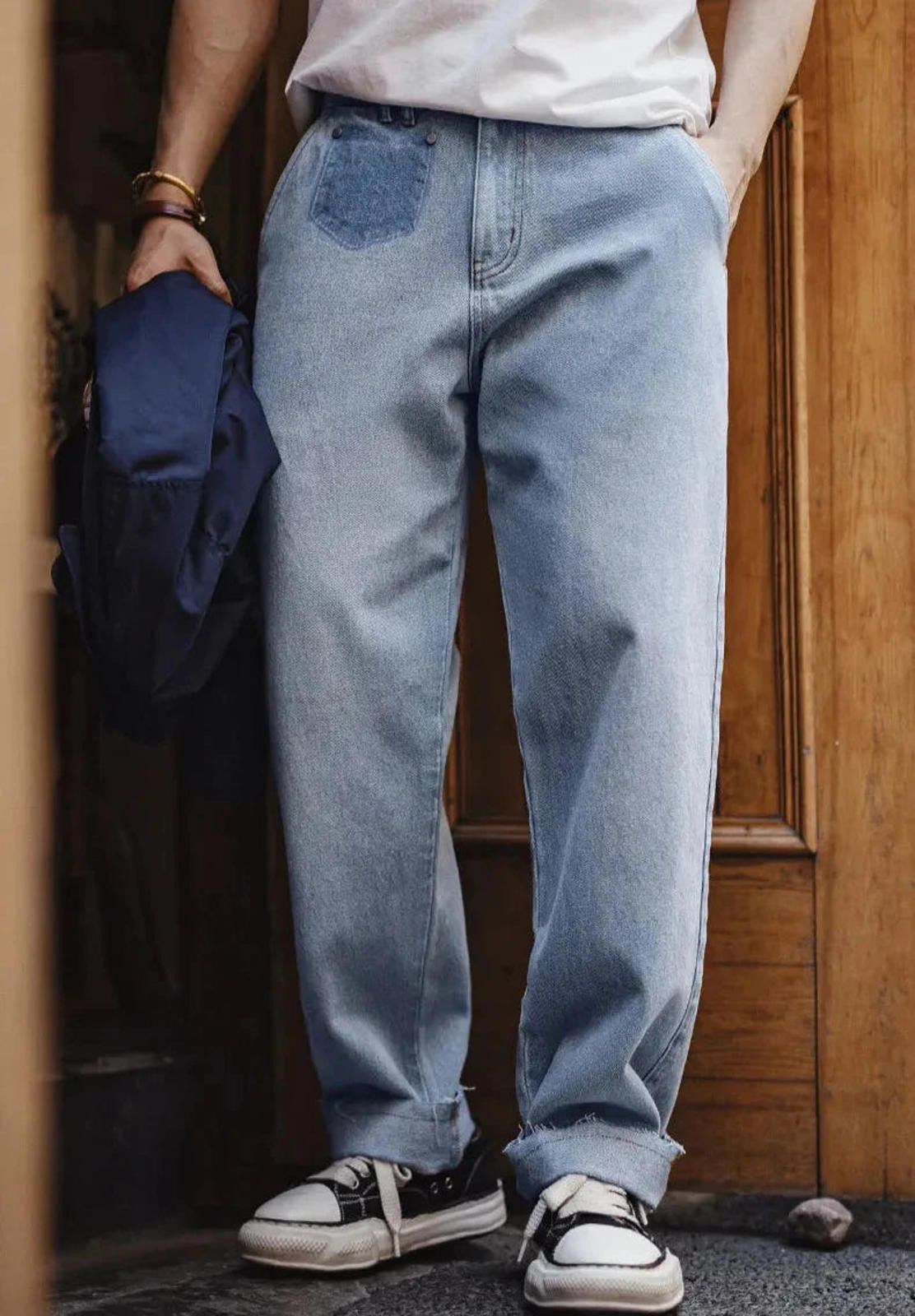 Other Straight Leg Blue Wide Leg Jeans Size US 32 / EU 48 - 6 Thumbnail