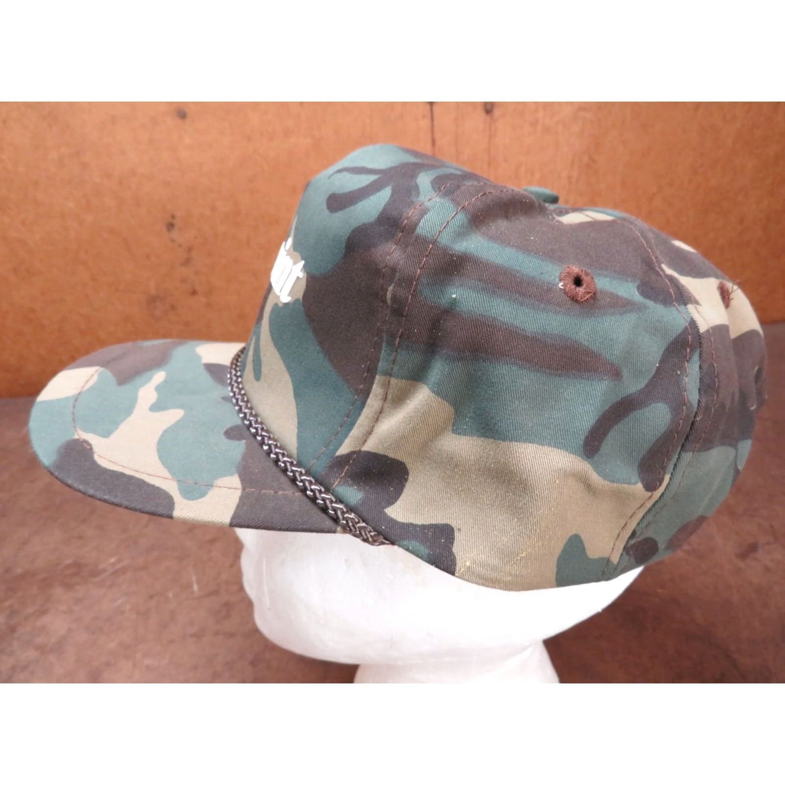 Vintage VINTAGE Hunting Deer Camo Snapback Hat Men One Size Green Old School Sprint Phone Advertising Unworn Size ONE SIZE - 2 Thumbnail