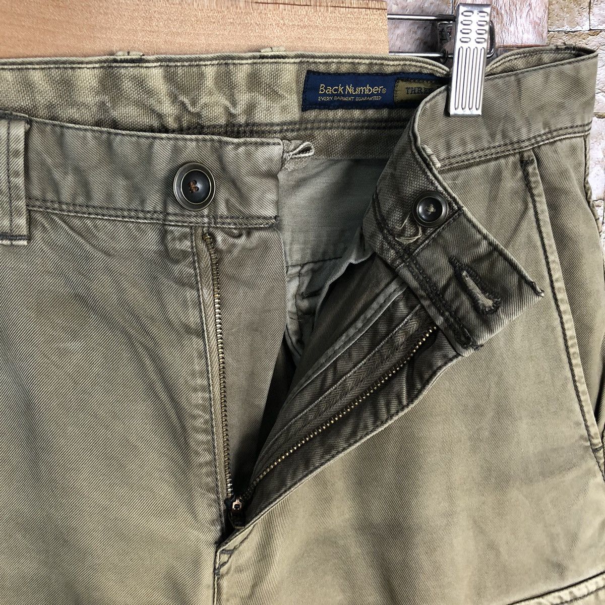 Japanese Brand Back Number Brown Cargo Multipocket Pants #A439 Size US 30 / EU 46 - 15 Thumbnail