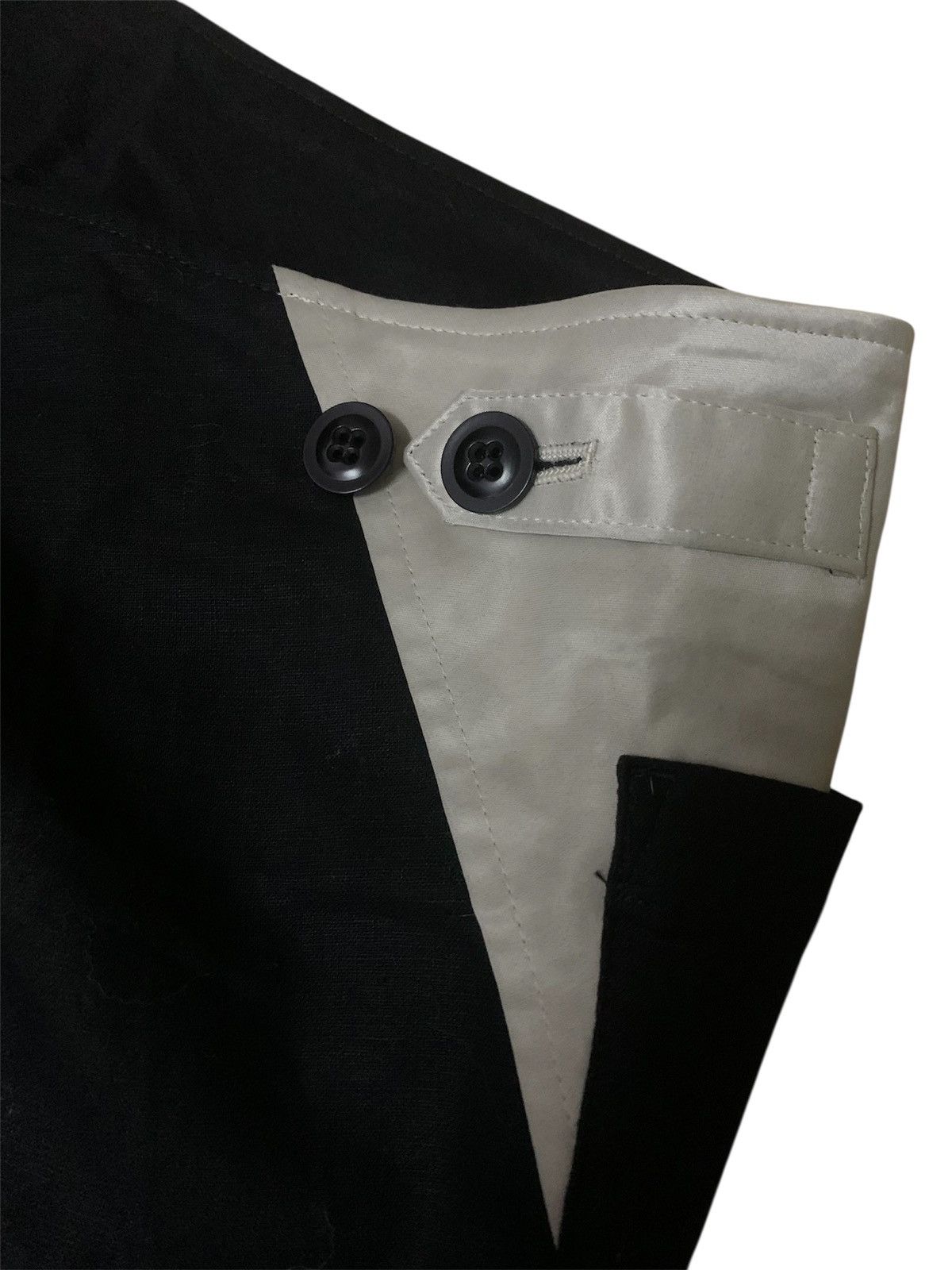 Yohji Yamamoto 💥Yohji Yamamoto Patchwork Midi Skirt Size 29" - 4 Thumbnail