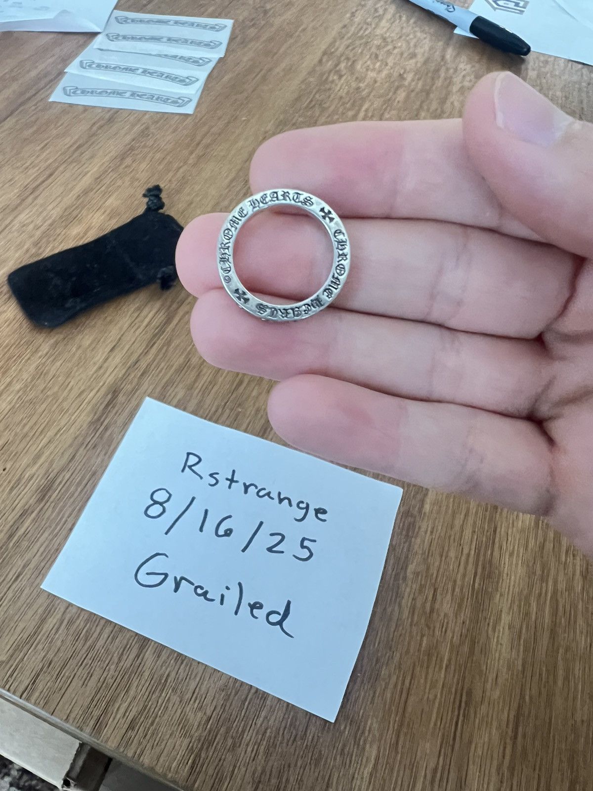 Chrome Hearts Honolulu Spacer Ring Size 6