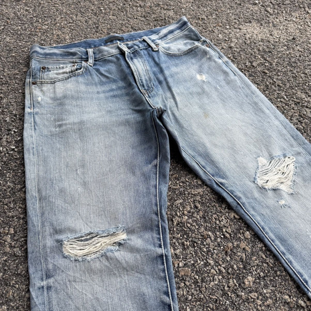 Japanese Brand VINTAGE JAPANESE STRAIGHT FADED JEAN DENIM PANTS Size US 35 - 4 Thumbnail