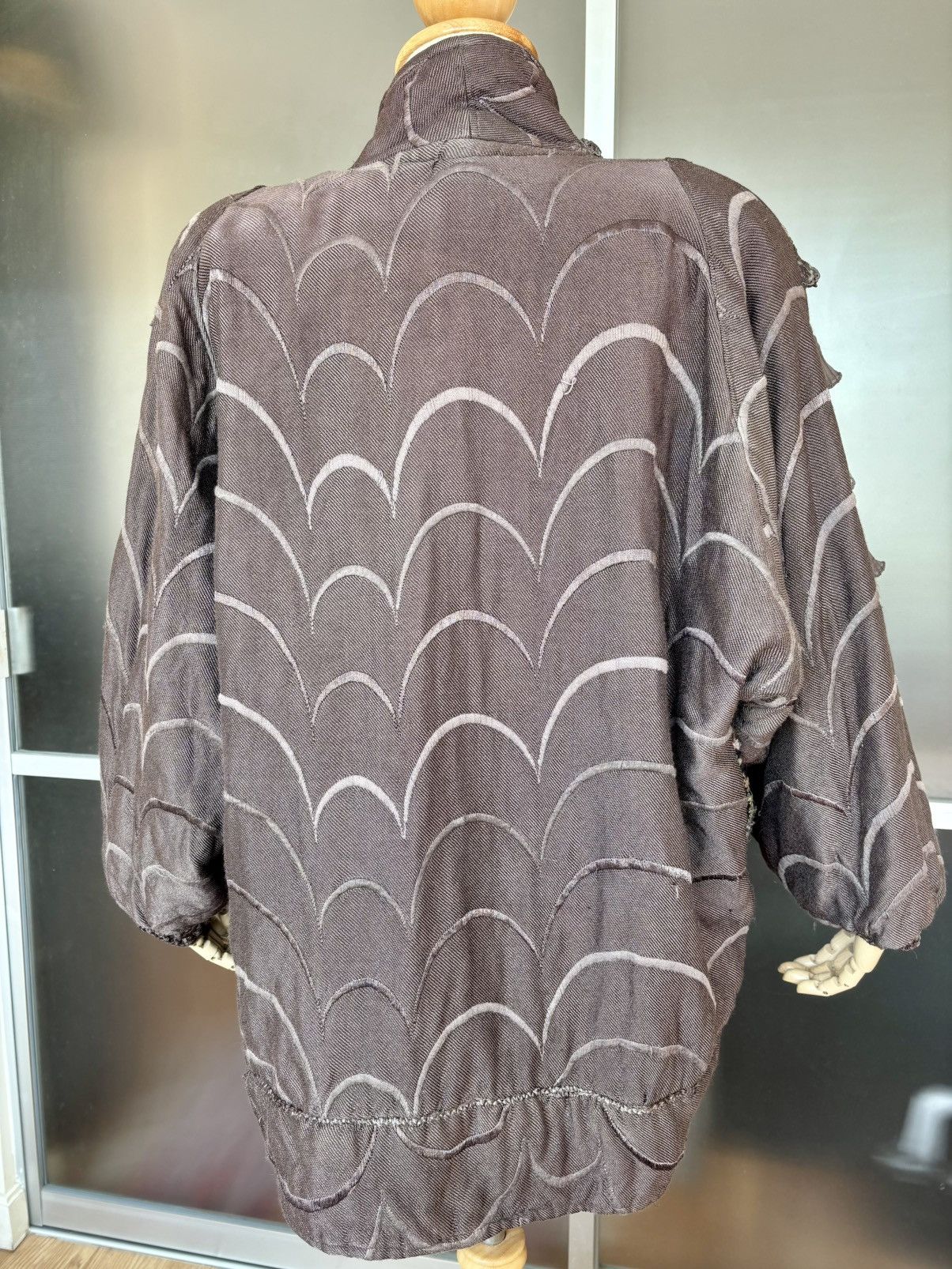 Designer × Vintage Vintage Dramatic Wearable Art Coat Jacket Size XXL / US 16-18 / IT 52-54 - 8 Thumbnail