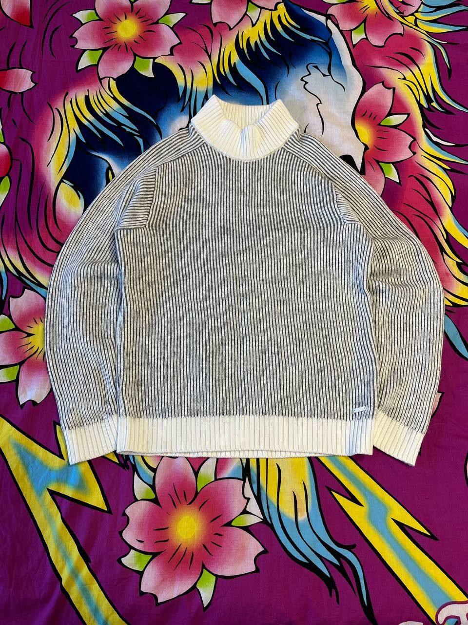 Hugo Boss Vintage Hugo Boss knit striped wool mens sweater y2k Size US L / EU 52-54 / 3 - 1 Thumbnail