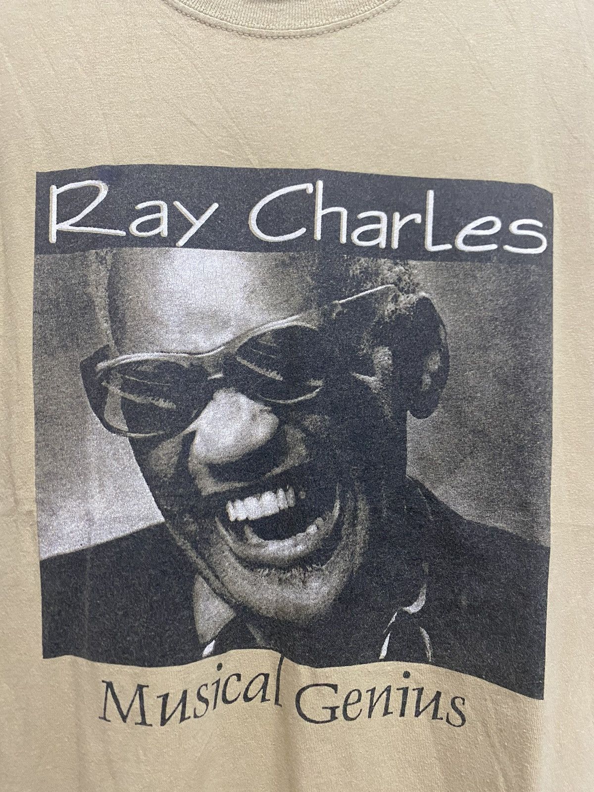 Band Tees × Vintage Vintage 90’s Ray Charles Blues Jazz Band Tee Size US XL / EU 56 / 4 - 2 Thumbnail