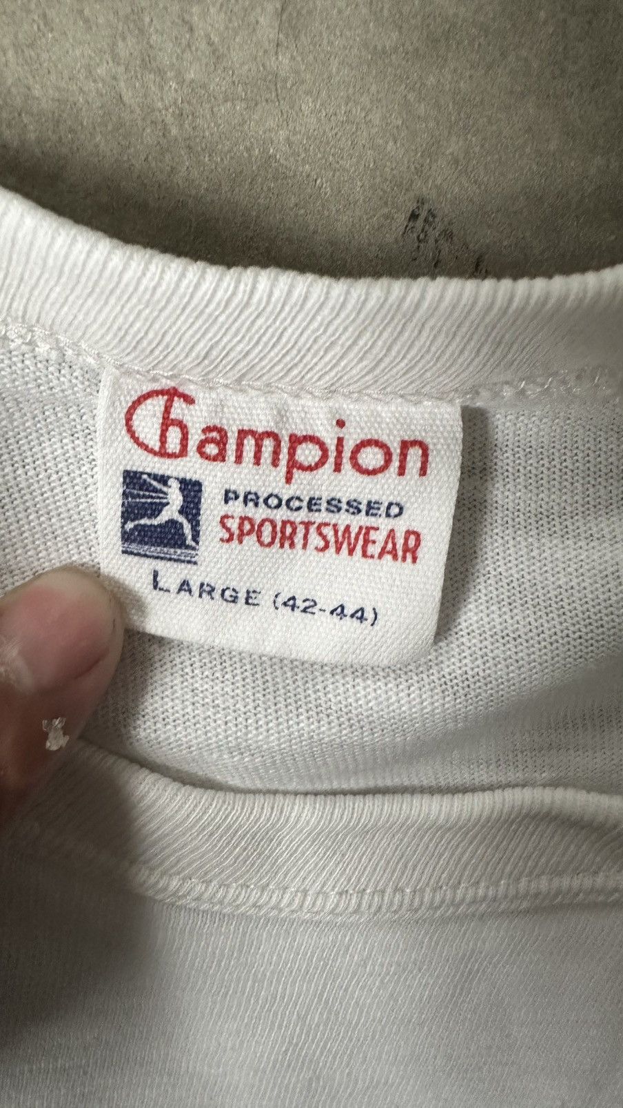 Champion VINTAGE CHAMPION CALIFORNIA BAKERSFIELD POCKET TEE Size US M / EU 48-50 / 2 - 4 Thumbnail