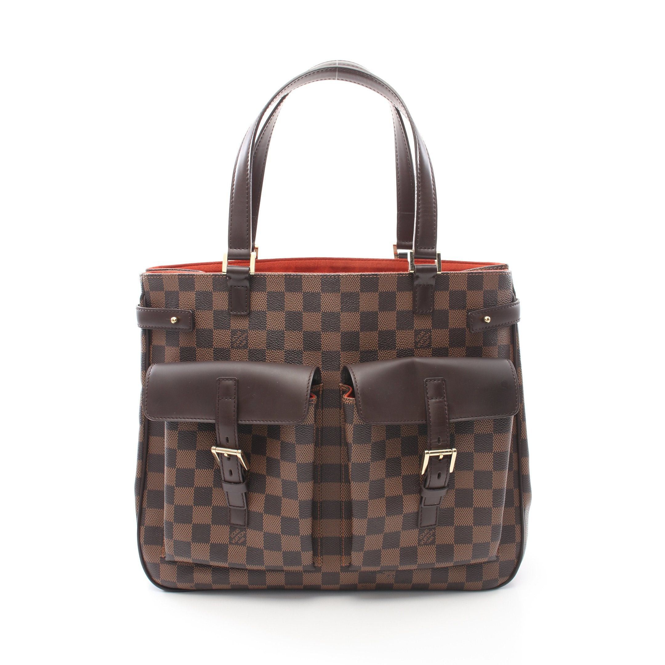 Louis Vuitton Louis Vuitton Uzes Damier Ebene Handbag Tote Bag Leather Brown Size ONE SIZE - 1 Thumbnail