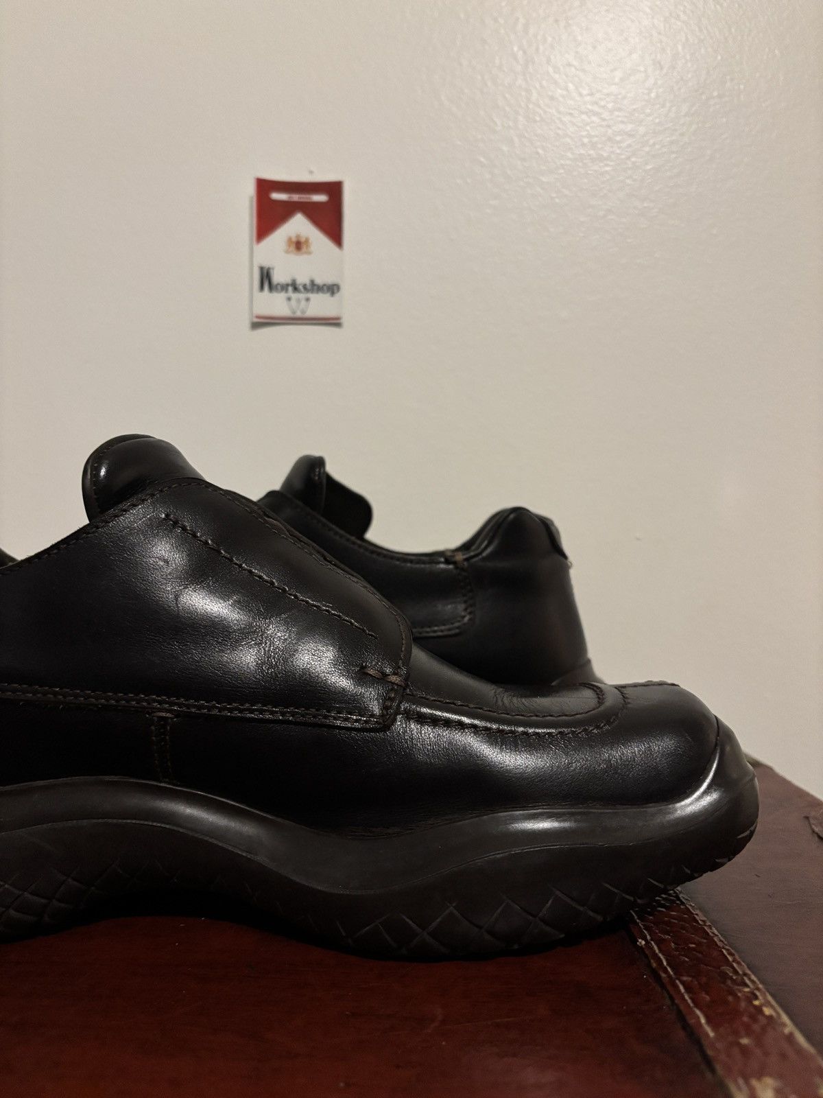 Prada Brown FW1999 Prada Square Toe Derby Vibram Sole Loafers Size US 9.5 / EU 42-43 - 18 Thumbnail