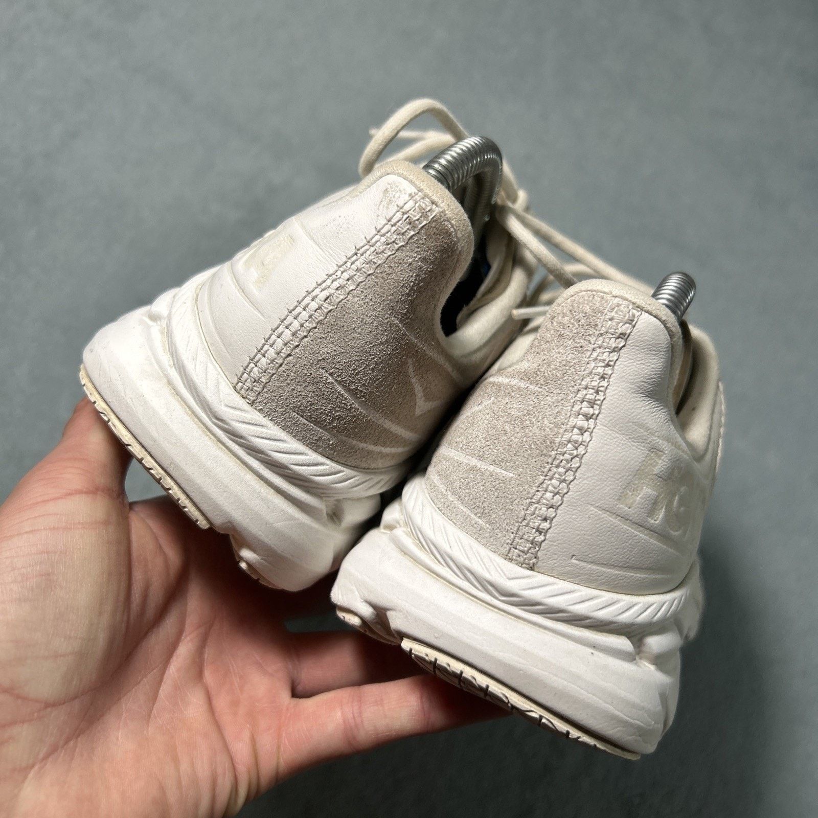 Hoka Hoka Clifton LS 8.5 Mens Barley Milk White Trail Running Gym Size US 8.5 / EU 41-42 - 5 Thumbnail