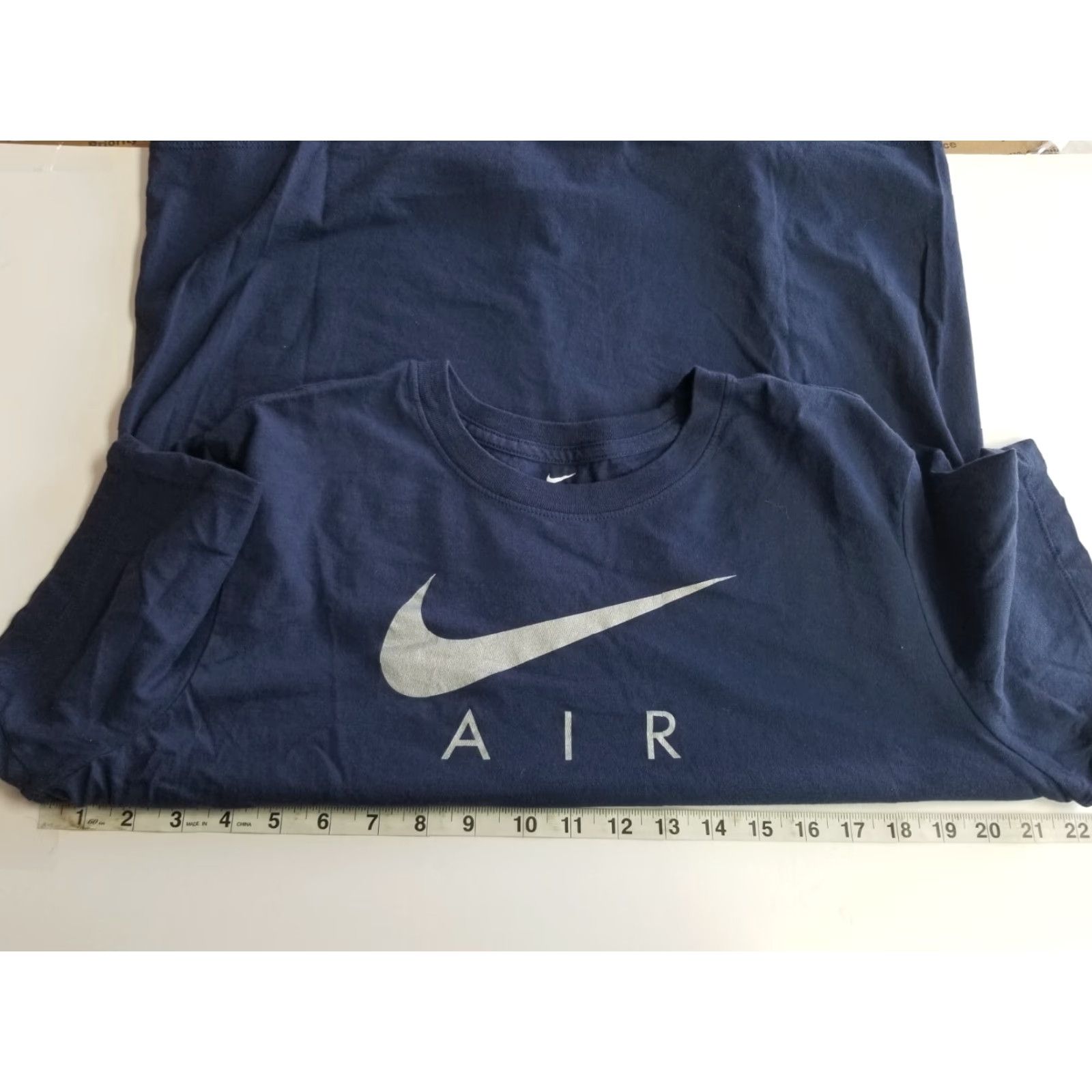 Nike Nike Shirt Mens Large Blue Logo Short Sleeve Crew Neck T-Shirt Casual Swoosh Air Preppy Regular Size US L / EU 52-54 / 3 - 3 Thumbnail