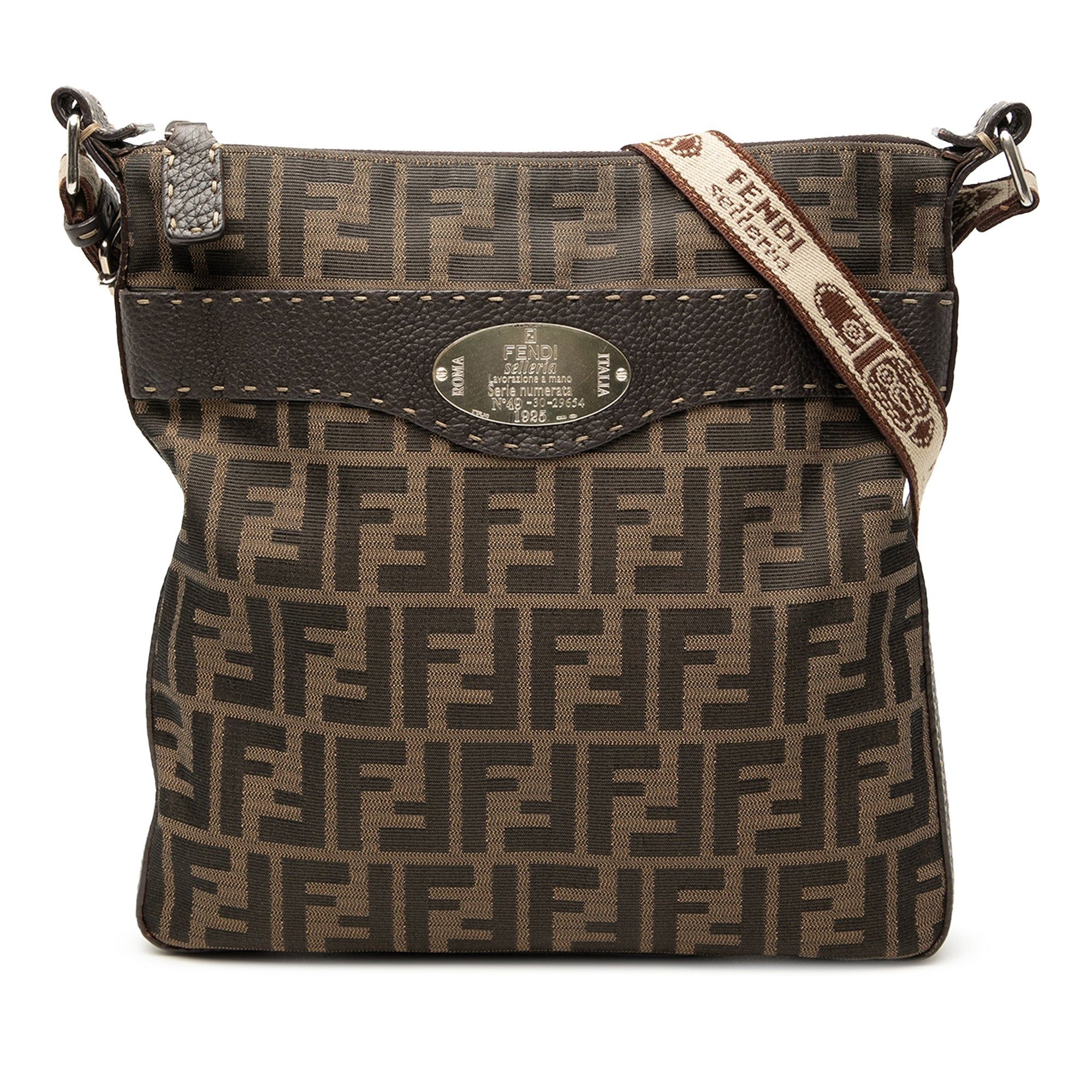 Fendi Zucca Canvas Selleria Crossbody Size ONE SIZE - 1 Thumbnail
