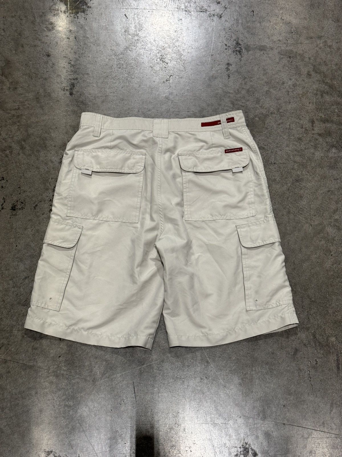 Quiksilver × Vintage Vintage Y2K Quiksilver Light Cargo Shorts 34 Size US 34 / EU 50 - 4 Thumbnail
