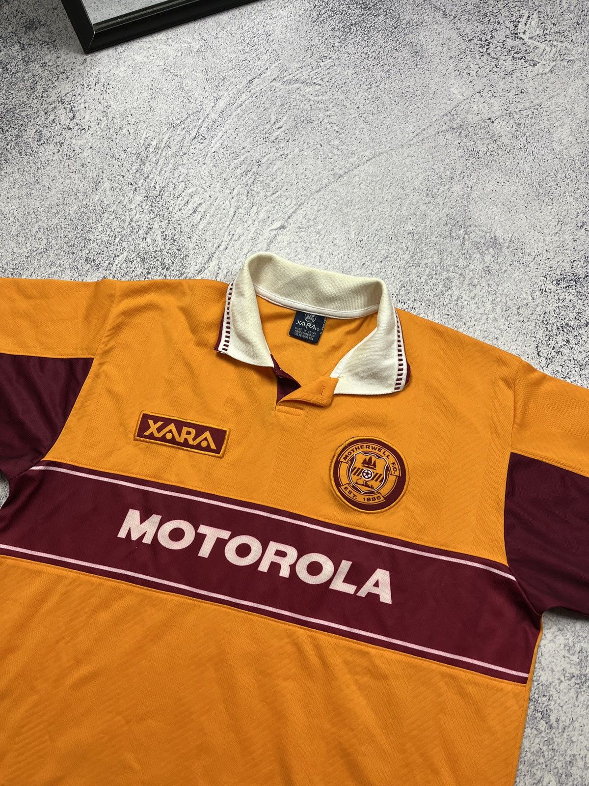 Vintage Vintage Xara FC Motherwell 1998/99 Home Soccer Jersey Shirt Size US L / EU 52-54 / 3 - 5 Thumbnail
