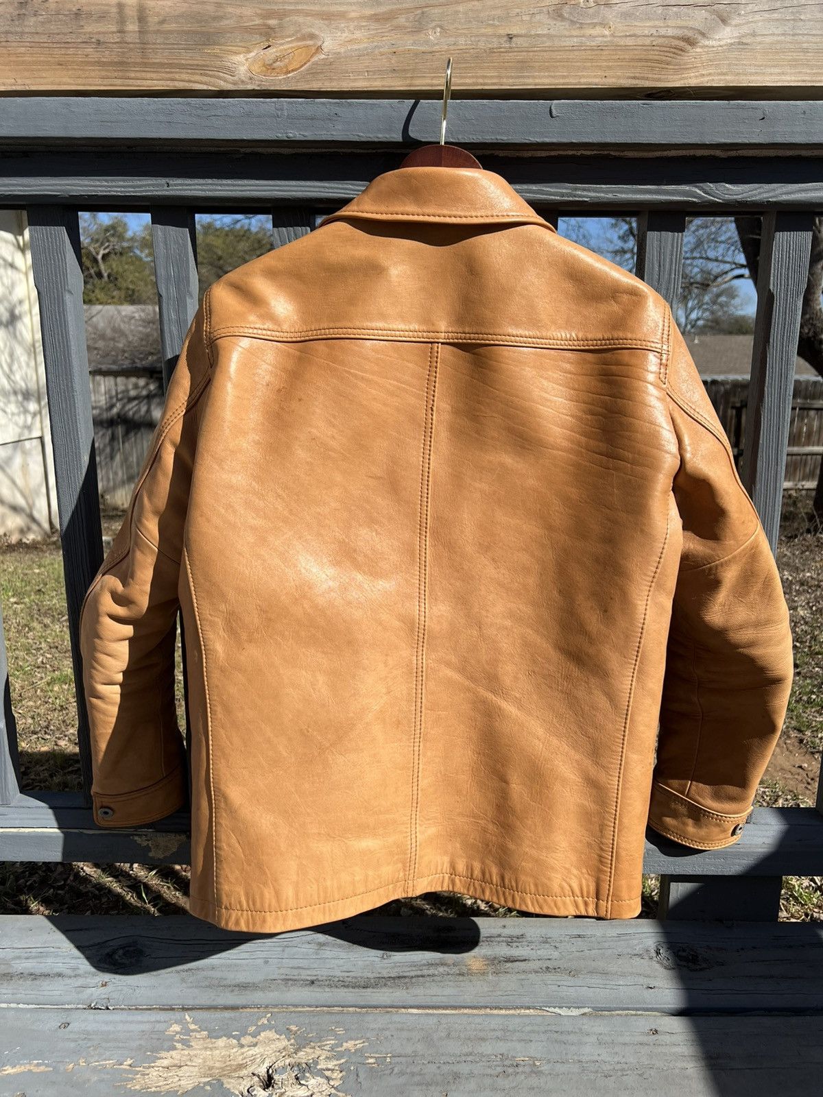 Y'2 Leather Y’2 Leather Shop Vancouver Kakishibu Scar Chore Jacket Size US M / EU 48-50 / 2 - 2 Thumbnail