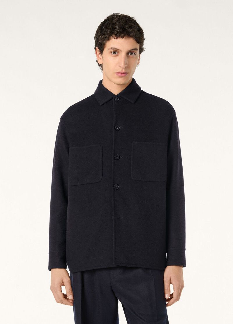 Loro Piana o1w1db10226 FAO3175 Evandro Overshirt in Navy Blue Size US M / EU 48-50 / 2 - 4 Thumbnail