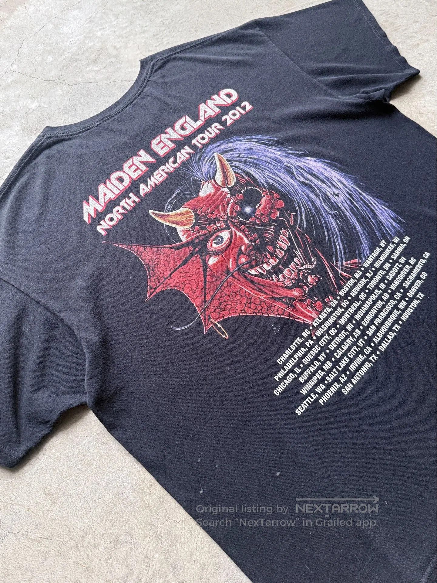 Vintage Vintage Iron Maiden 2012 Tour Band Tee. Size US XXL / EU 58 / 5 - 7 Thumbnail
