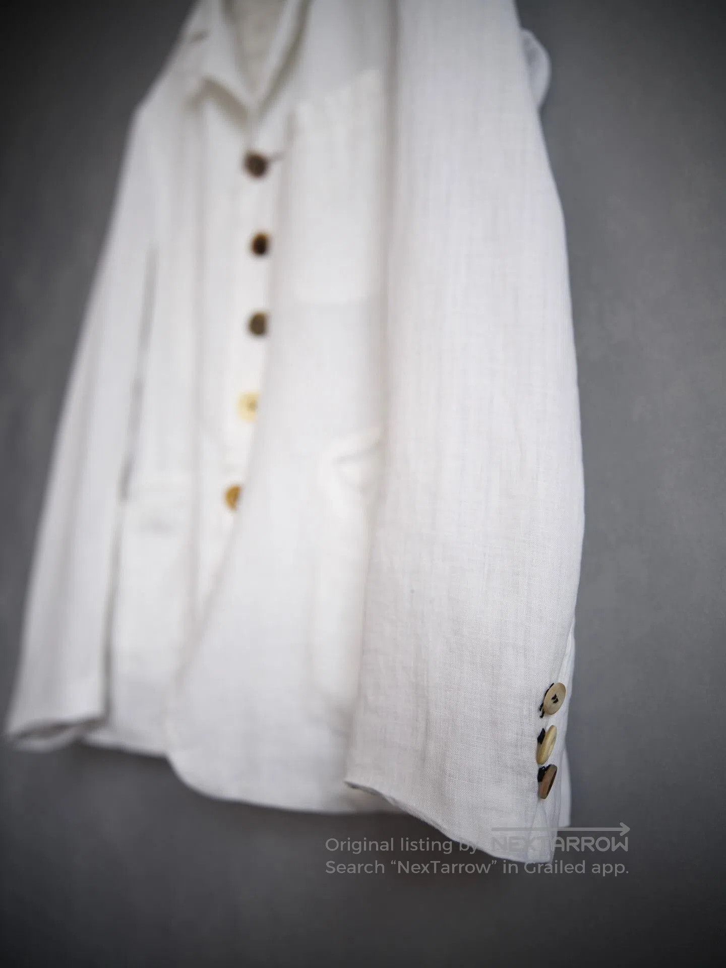 Geoffrey B. Small Geoffrey B. Small Antique Button Linen Suit. Size US L / EU 52-54 / 3 - 5 Thumbnail