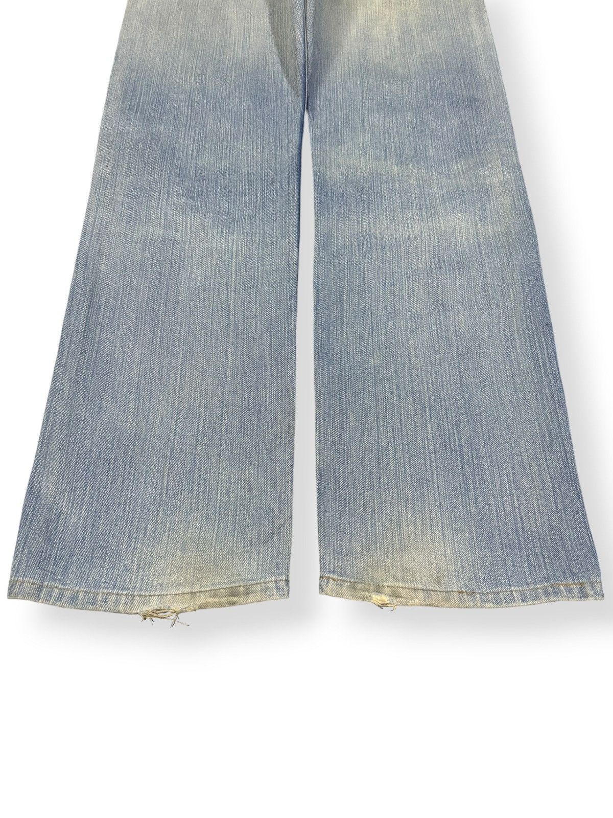 Wrangler Vintage Y2K Wrangler Blue Wash Faded Distressed Jeans Size US 34 / EU 50 - 11 Thumbnail