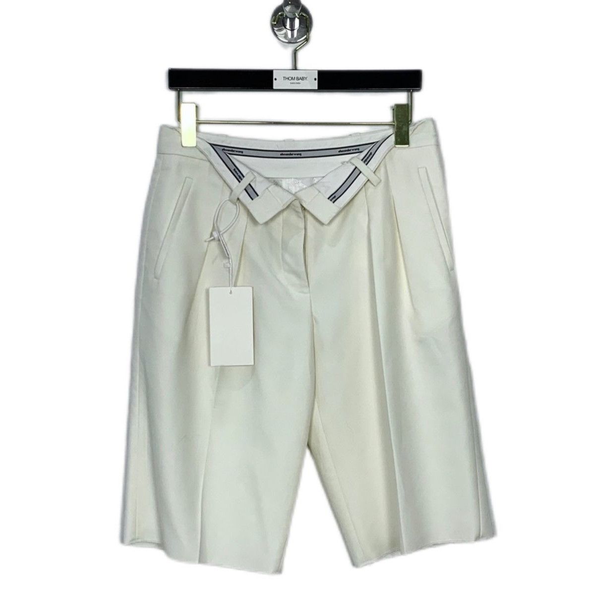 Alexander Wang Alexander Wang Womens Beige/White Casual Logo Printed Suit S Size 27" / US 4 / IT 40 - 1 Thumbnail