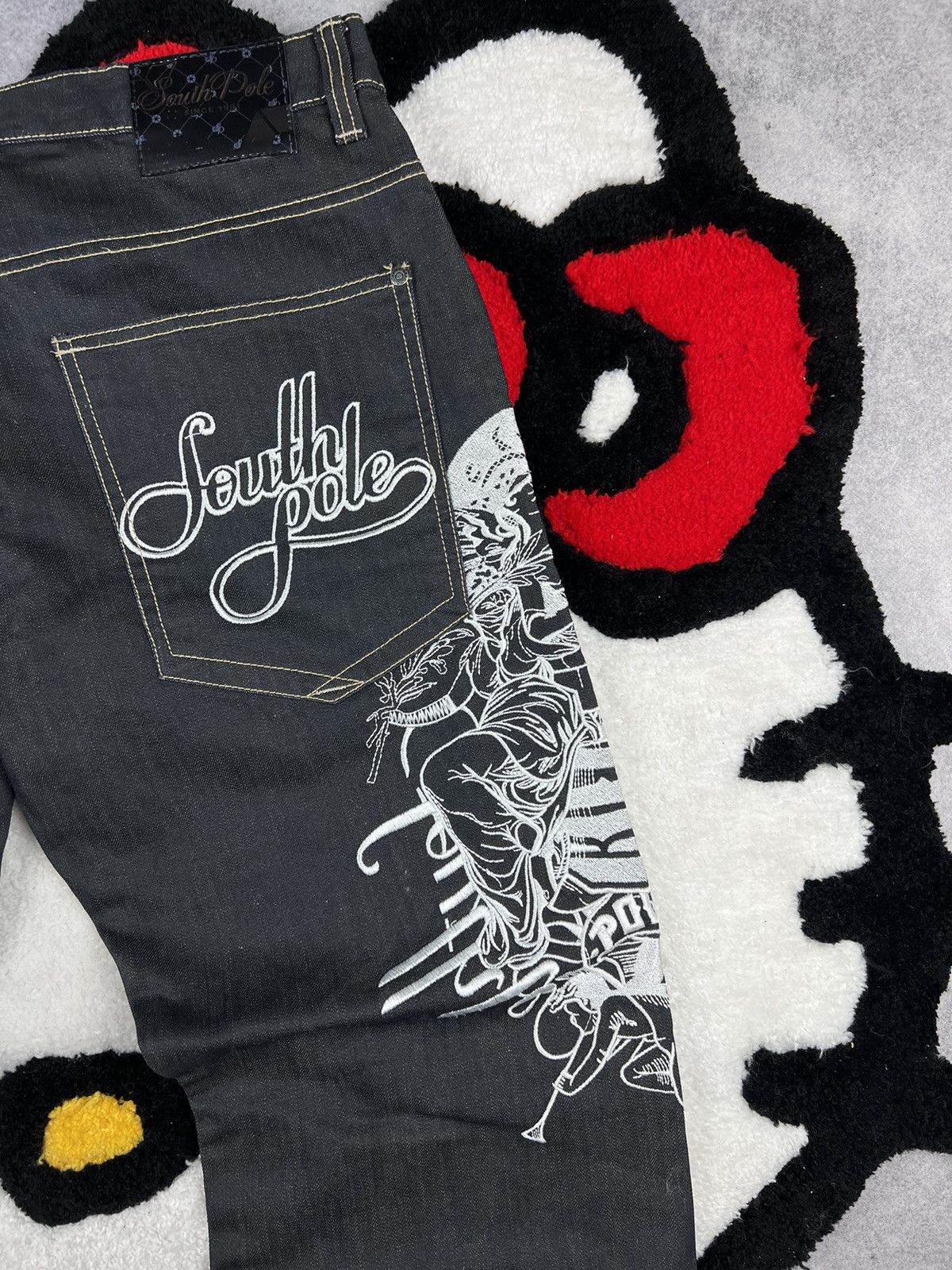 Southpole Vintage SouthPole Baggy Rap Embroidery Logo Y2K Jeans Size US 36 / EU 52 - 2 Thumbnail