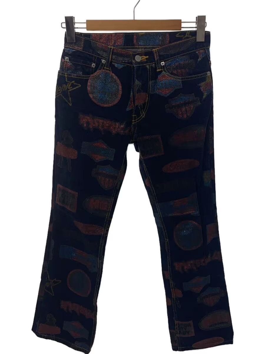 Hysteric Glamour Patchwork Logo Boot Cut Denim Jeans Size US 29 - 1 Thumbnail