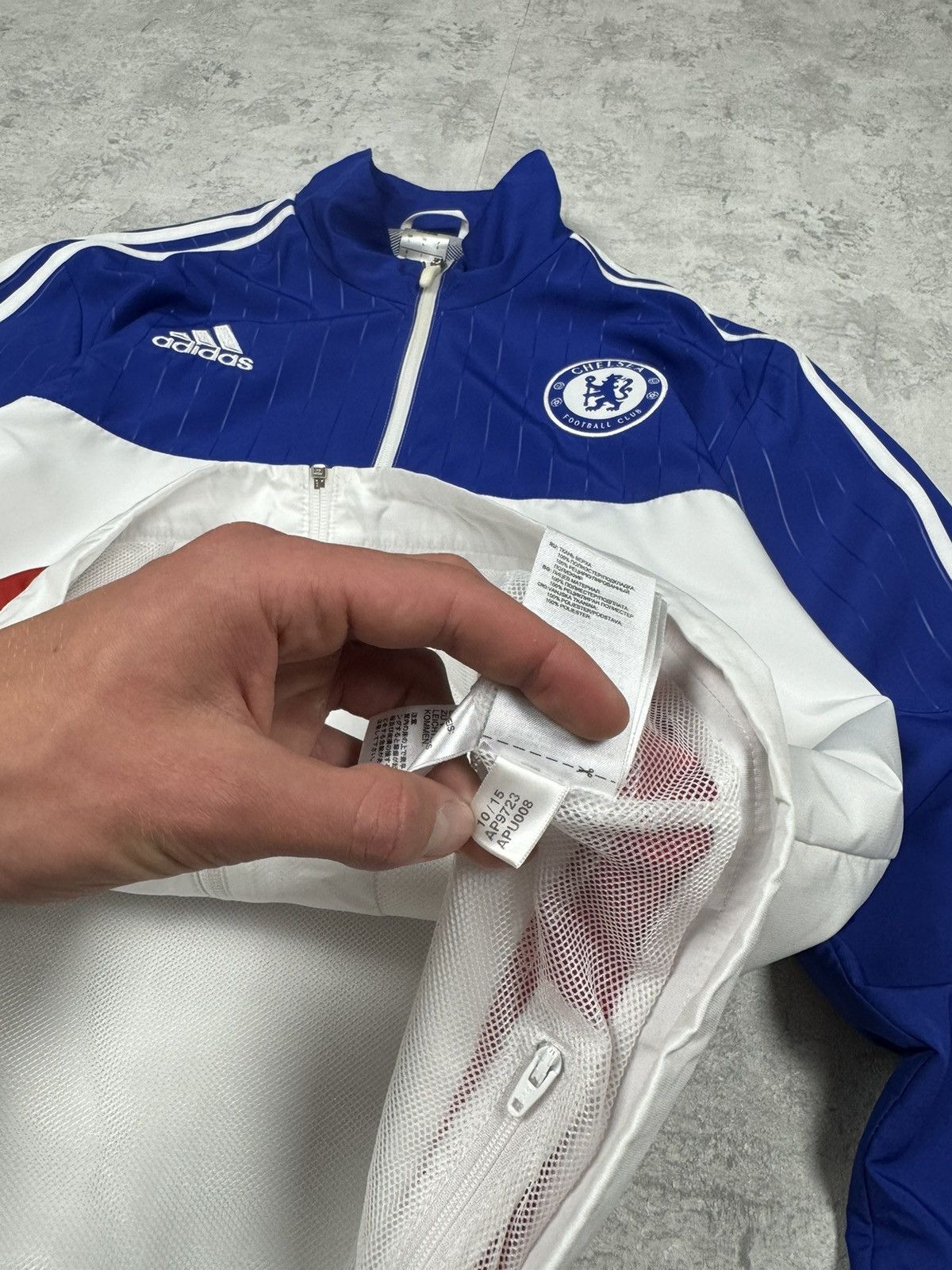Adidas Vintage Adidas Chelsea Soccer Track Jacket Size L Size US L / EU 52-54 / 3 - 12 Thumbnail