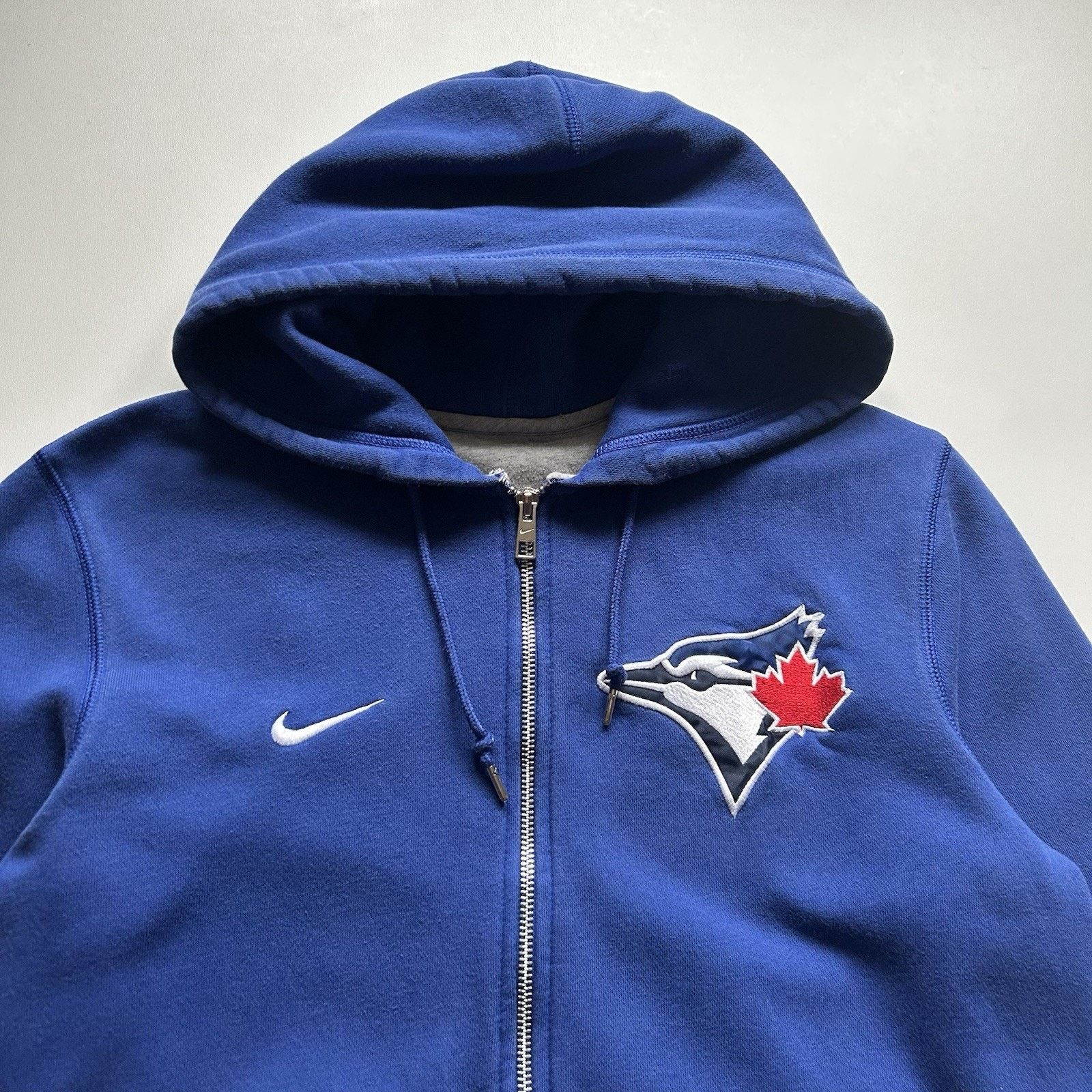 MLB × Nike × Vintage Vintage Nike Full Zip Hoodie Toronto Blue Jays MLB Medium Size US M / EU 48-50 / 2 - 2 Thumbnail