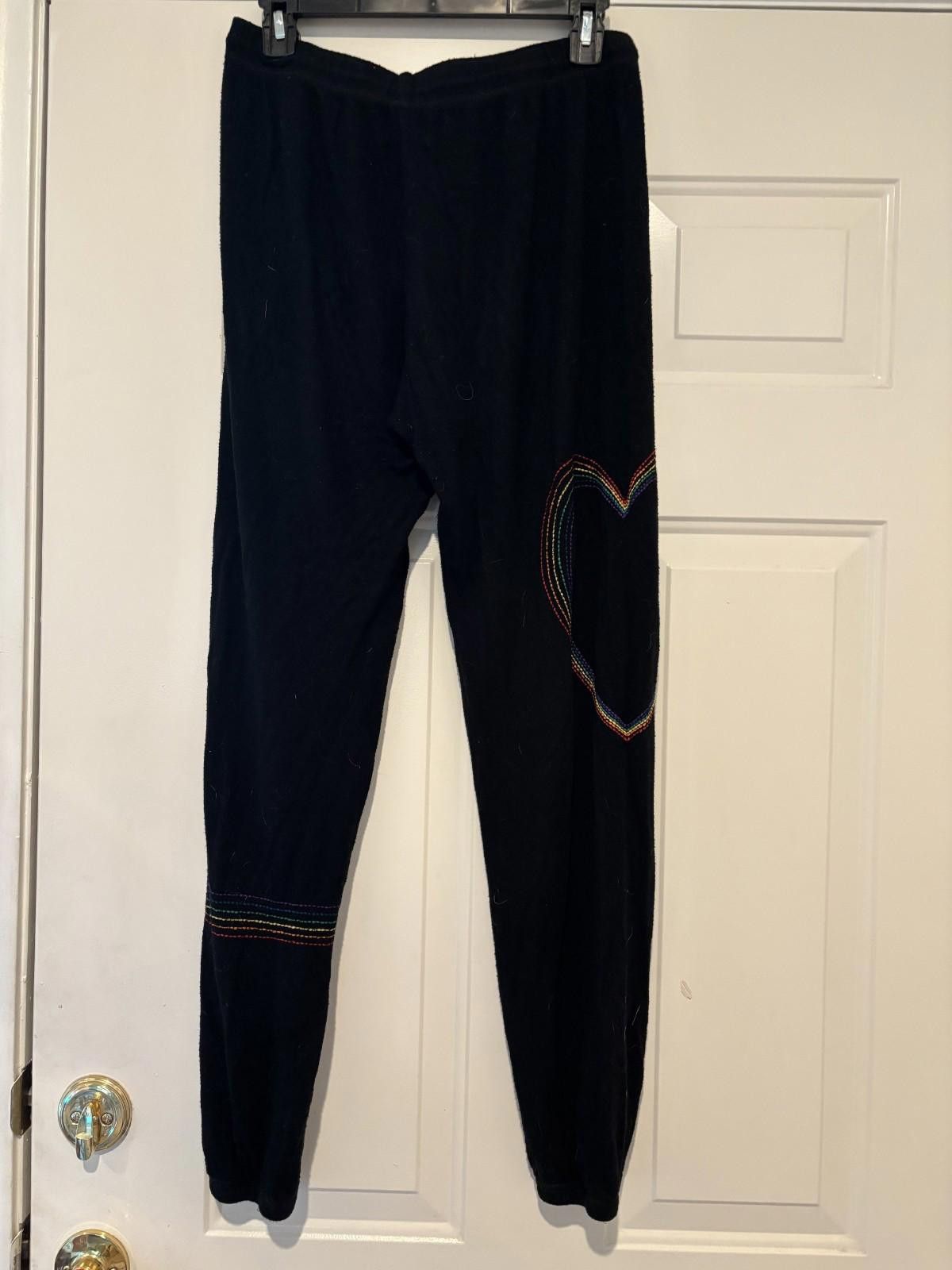 Designer Womens sz XS black Lauren Mooshi sweatpants #406 Size XS / US 0-2 / IT 36-38 - 2 Thumbnail