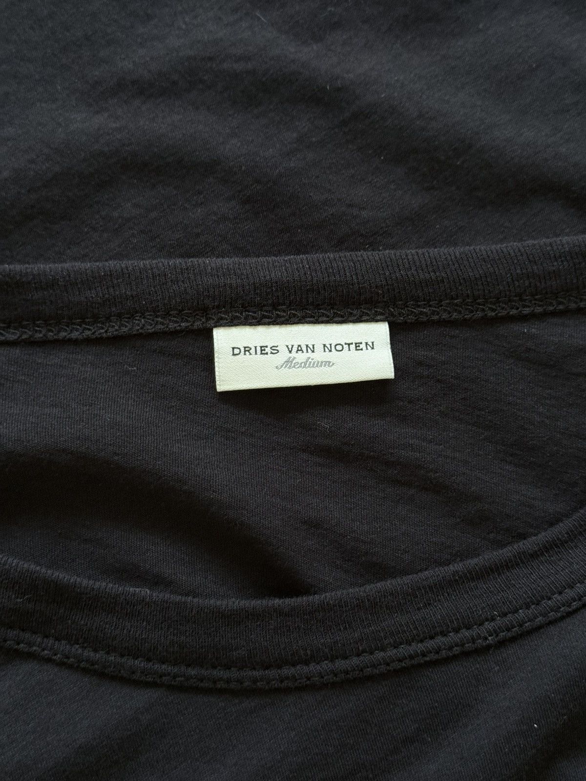 Dries Van Noten Dries Van Noten Black Long Sleeve T-Shirt Size US M / EU 48-50 / 2 - 6 Thumbnail