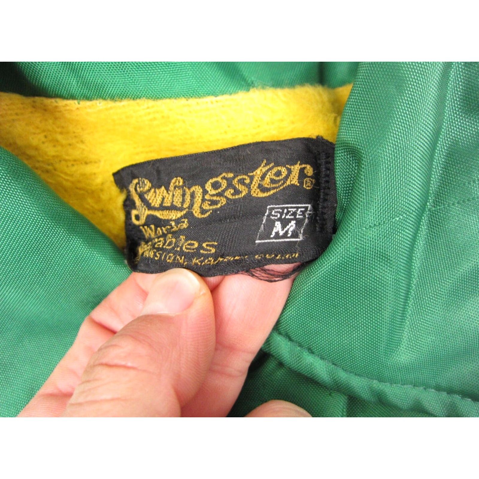 Vintage VINTAGE Swingster Jacket Mens Large Green Gold Sherpa 70s 60s Farmer Made in USA Size US L / EU 52-54 / 3 - 4 Thumbnail