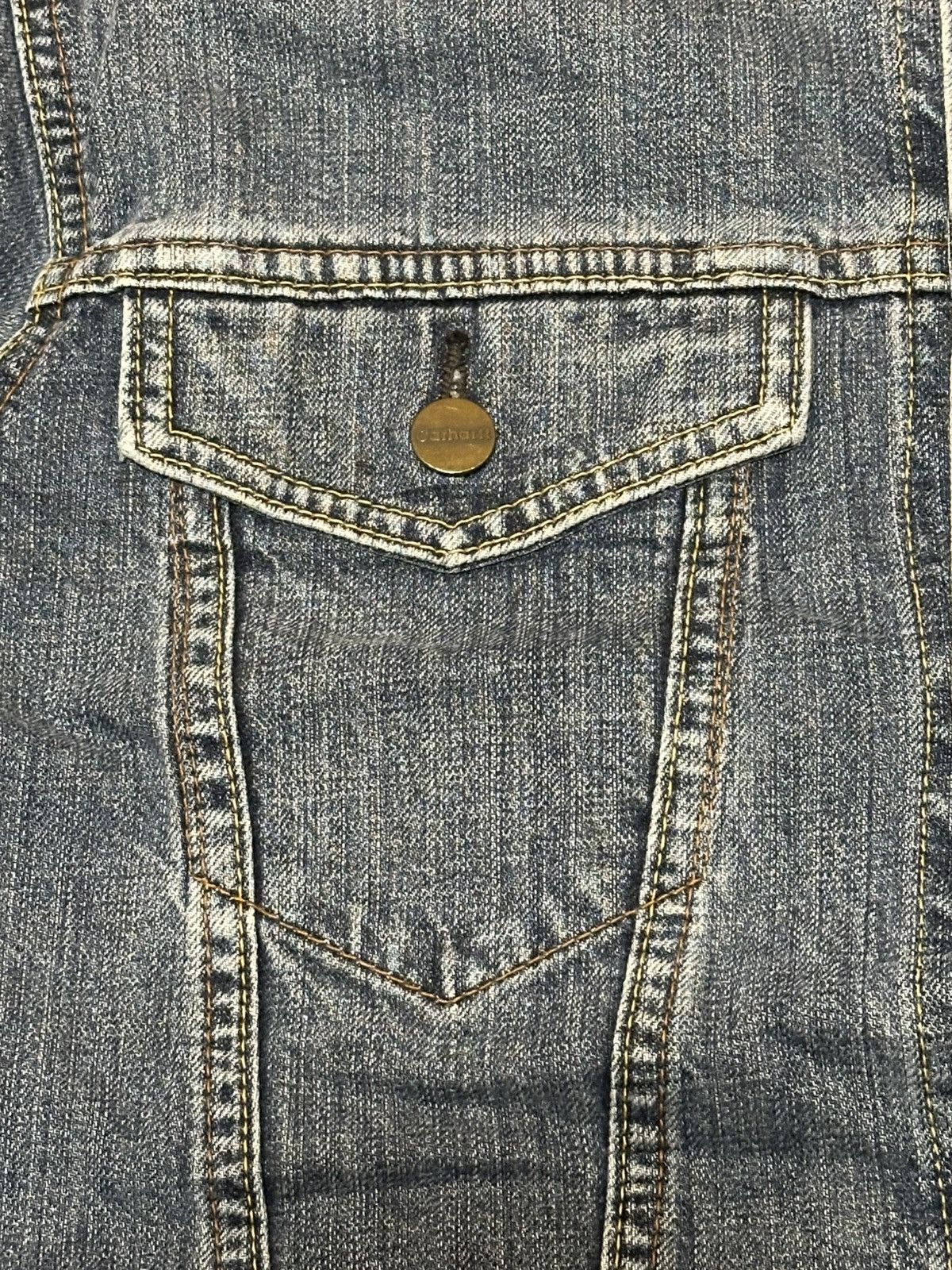 Carhartt vintage 90s Carhartt denim trucker jacket. Size US XL / EU 56 / 4 - 8 Thumbnail