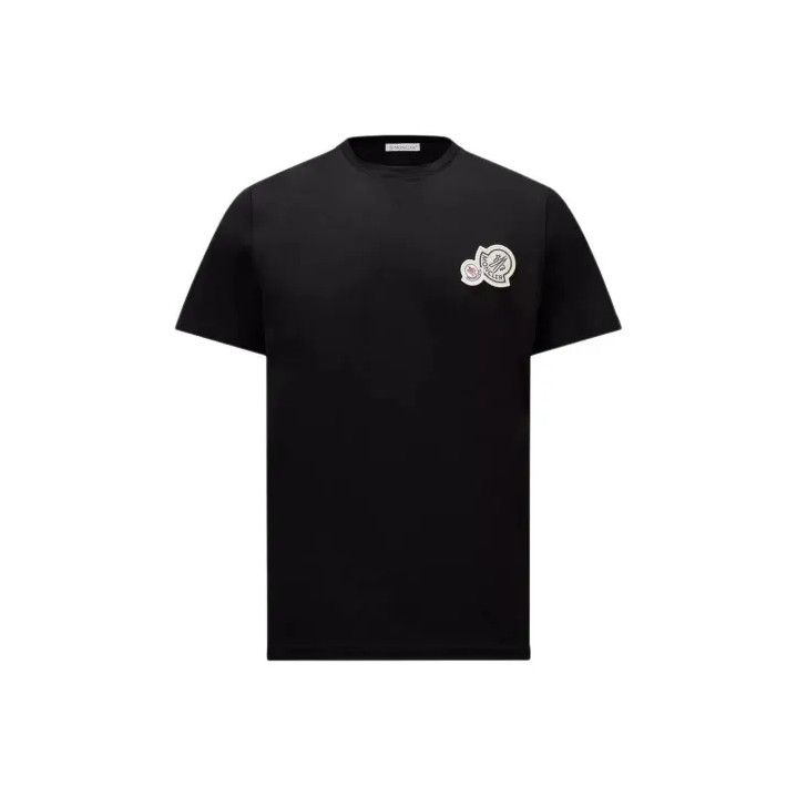 Moncler Moncler Men's Logo Patch Cotton Short Sleeve T-Shirt Size US S / EU 44-46 / 1 - 1 Thumbnail
